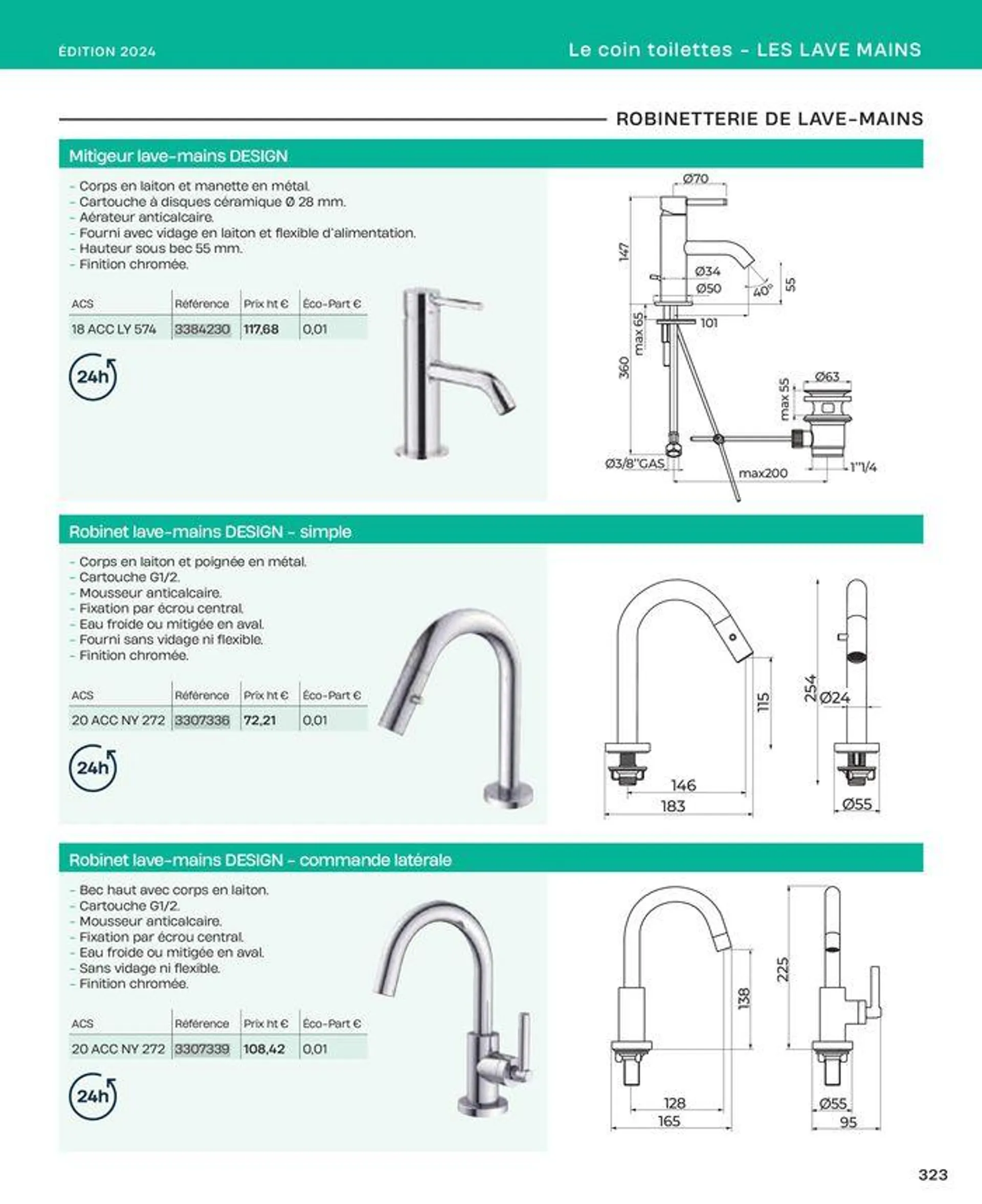 La salle de bain en toute sérénité du 2 juillet au 31 décembre 2024 - Catalogue page 323