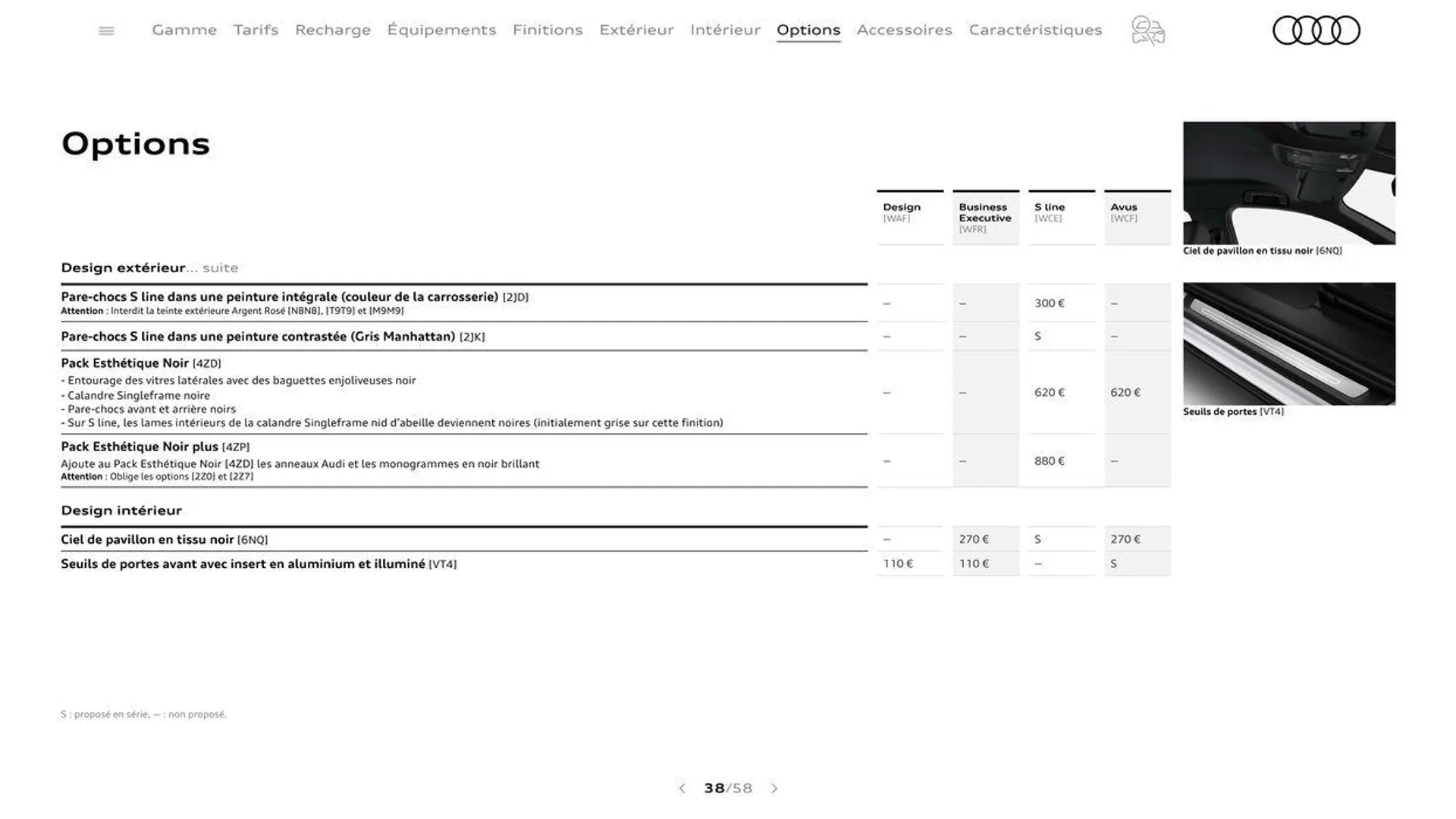 Audi Q3 Sportback du 20 août au 31 décembre 2024 - Catalogue page 38