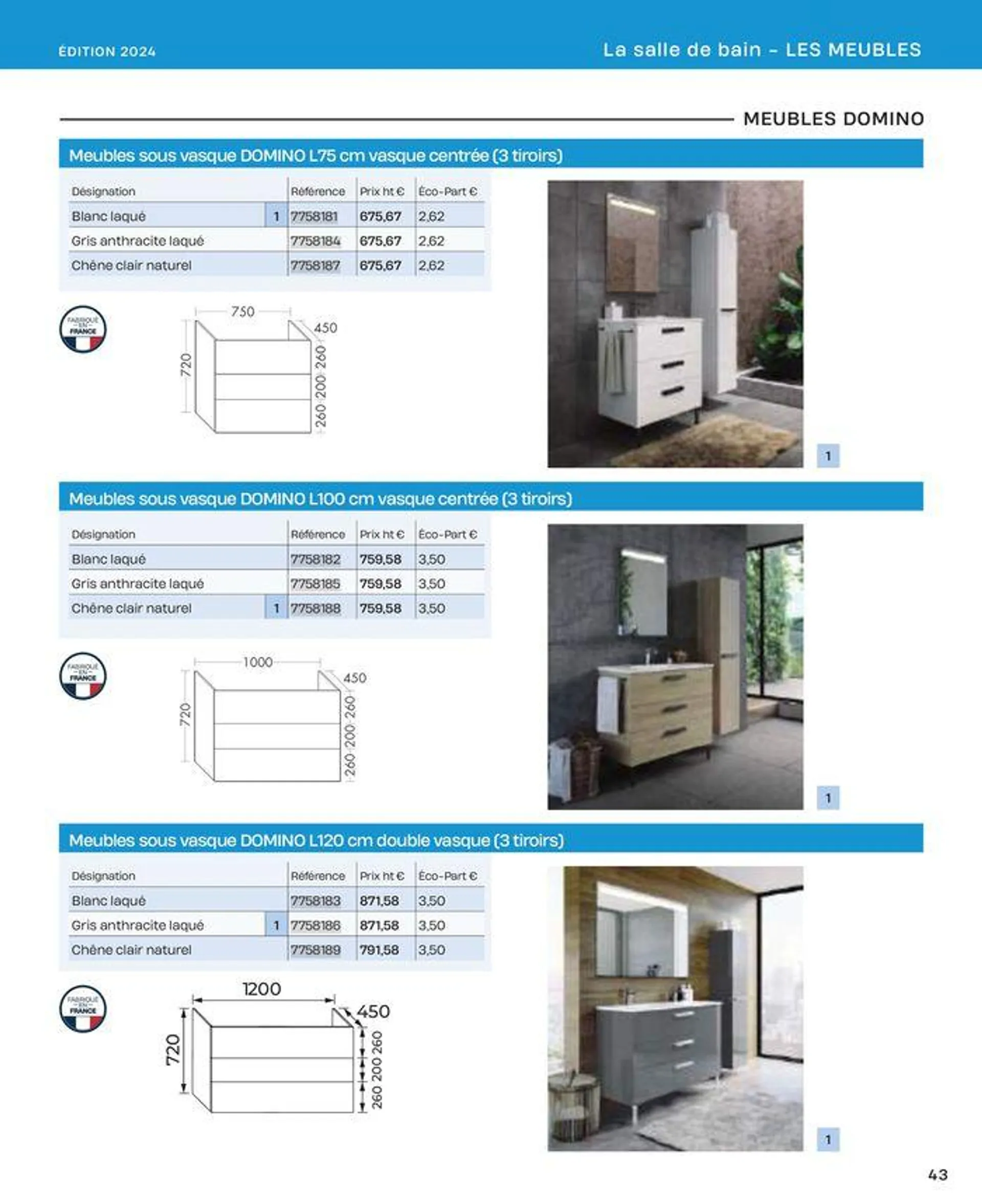 La salle de bain en toute sérénité du 2 juillet au 31 décembre 2024 - Catalogue page 43