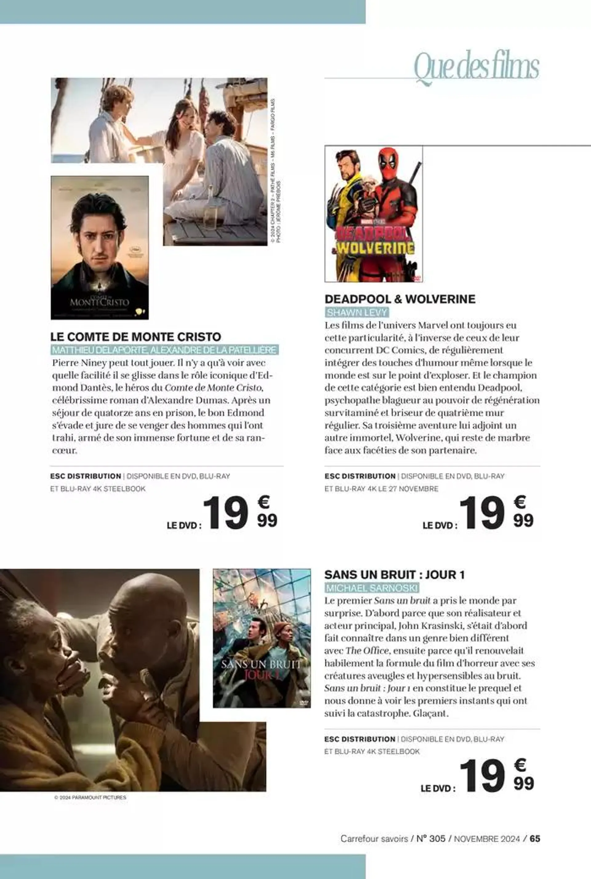 À CHACUN SA CULTURE du 1 novembre au 30 novembre 2024 - Catalogue page 65