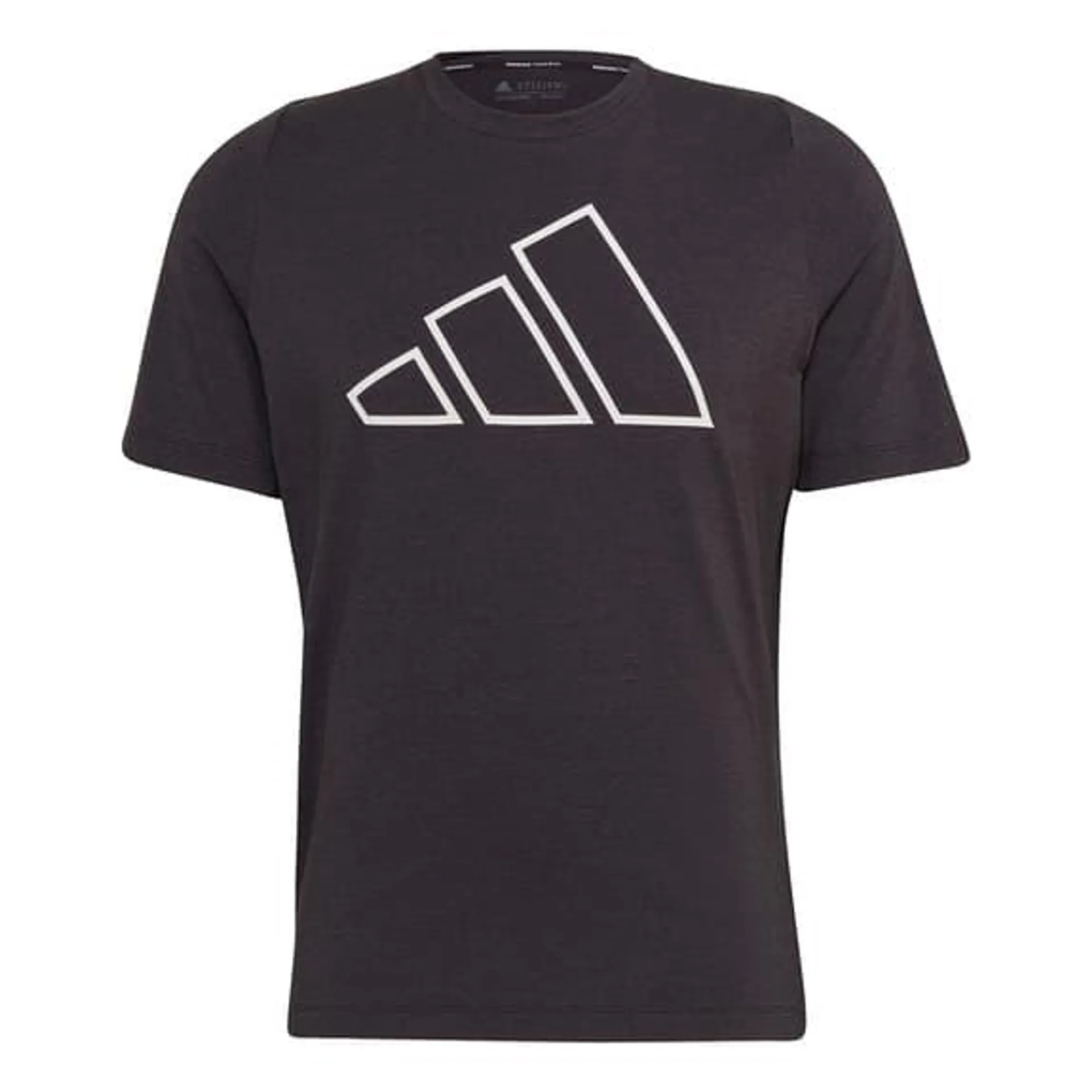 T-shirt adidas Train Icons 3 Bar manche courte bleu marine