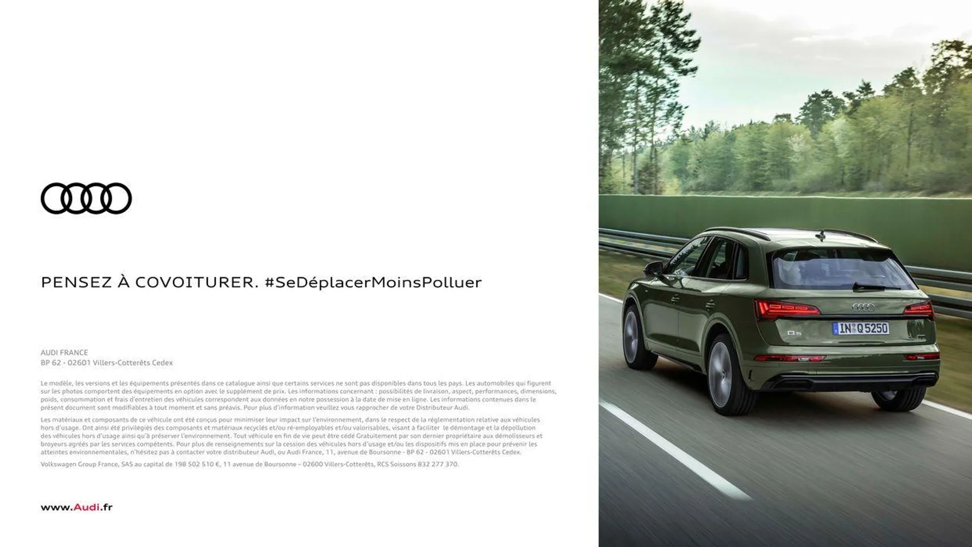 Audi Q5 & SQ5 du 20 août au 31 décembre 2024 - Catalogue page 91