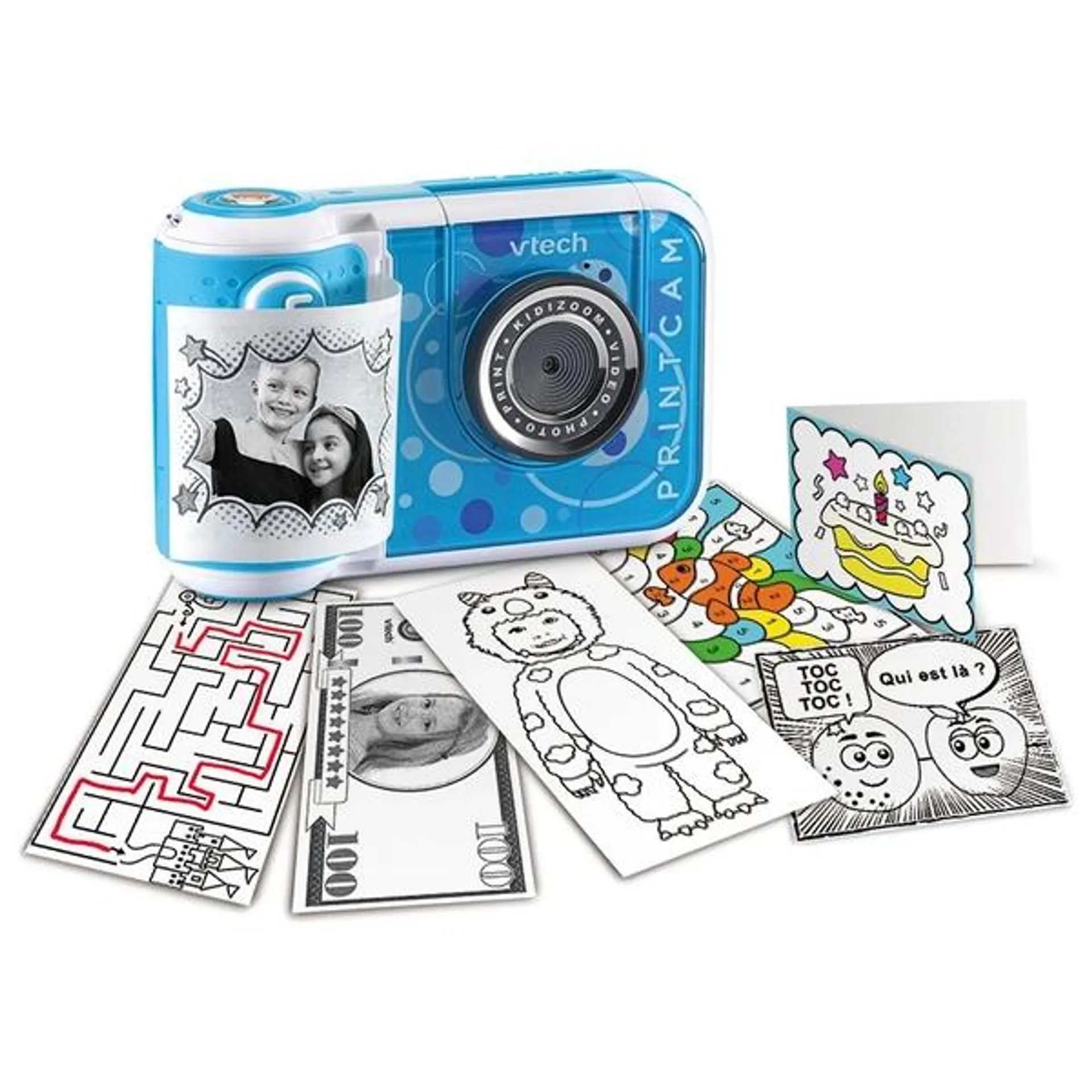 VTech - KidiZoom Print Cam - Bleu