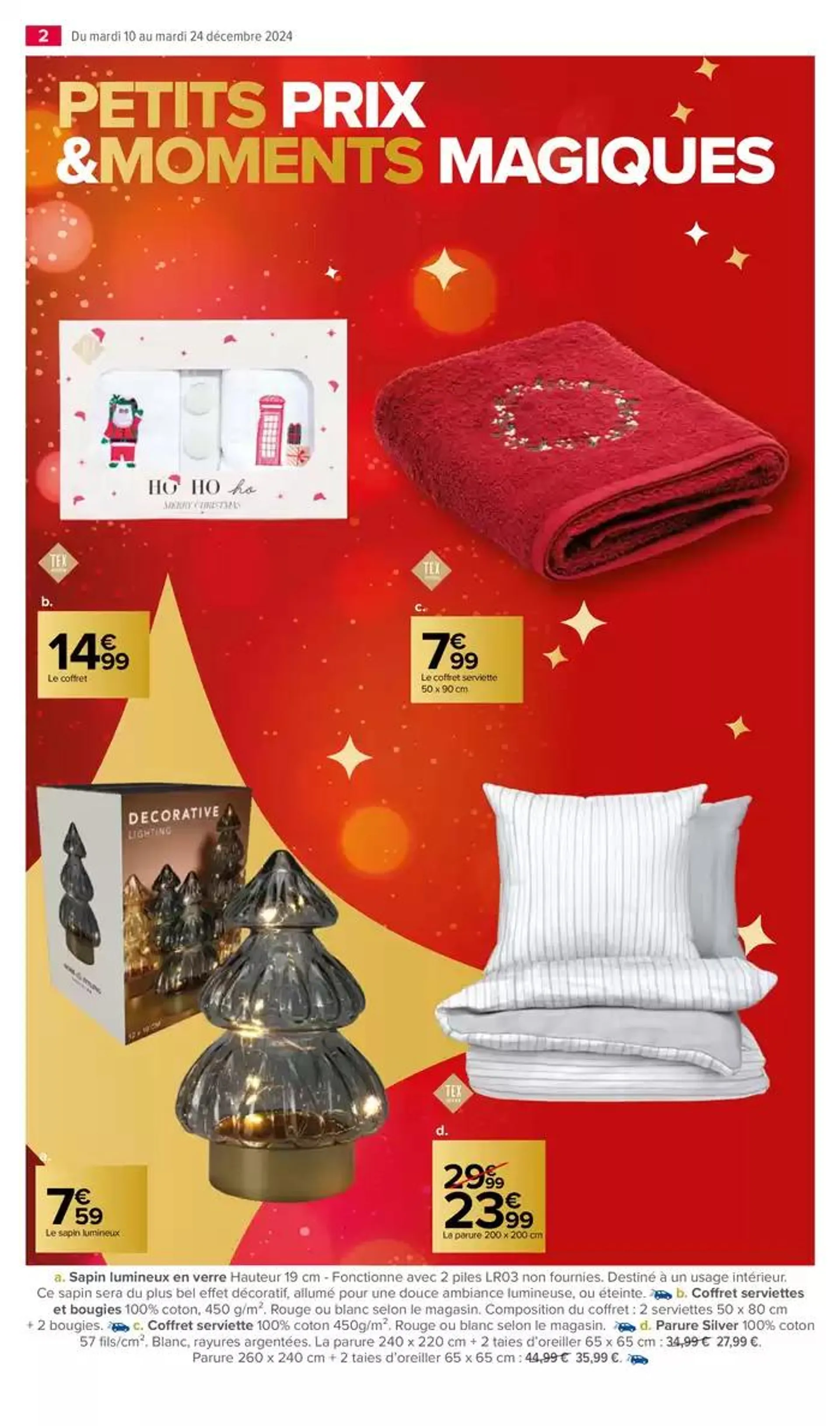 JOYEUX NOËL & MEILLEURS PRIX : VIVEMENT NOËL du 10 décembre au 24 décembre 2024 - Catalogue page 2