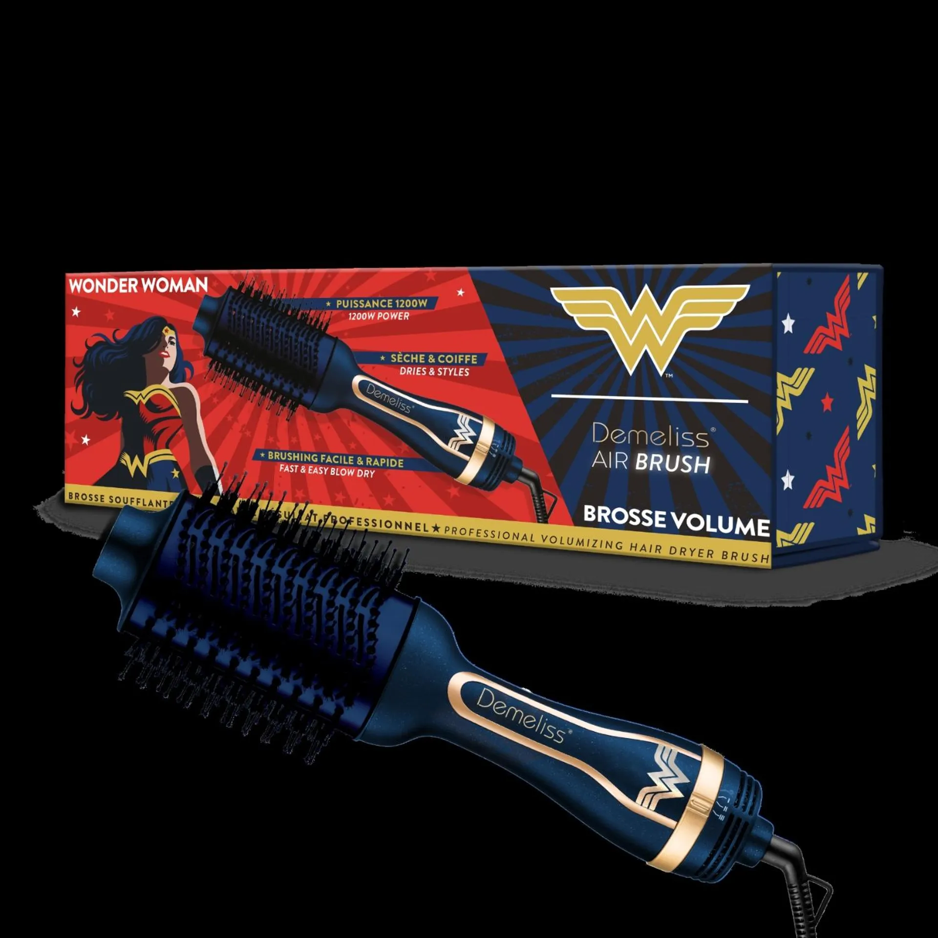 Brosse Soufflante 20021 Air Brush Wonder Woman DEMELISS