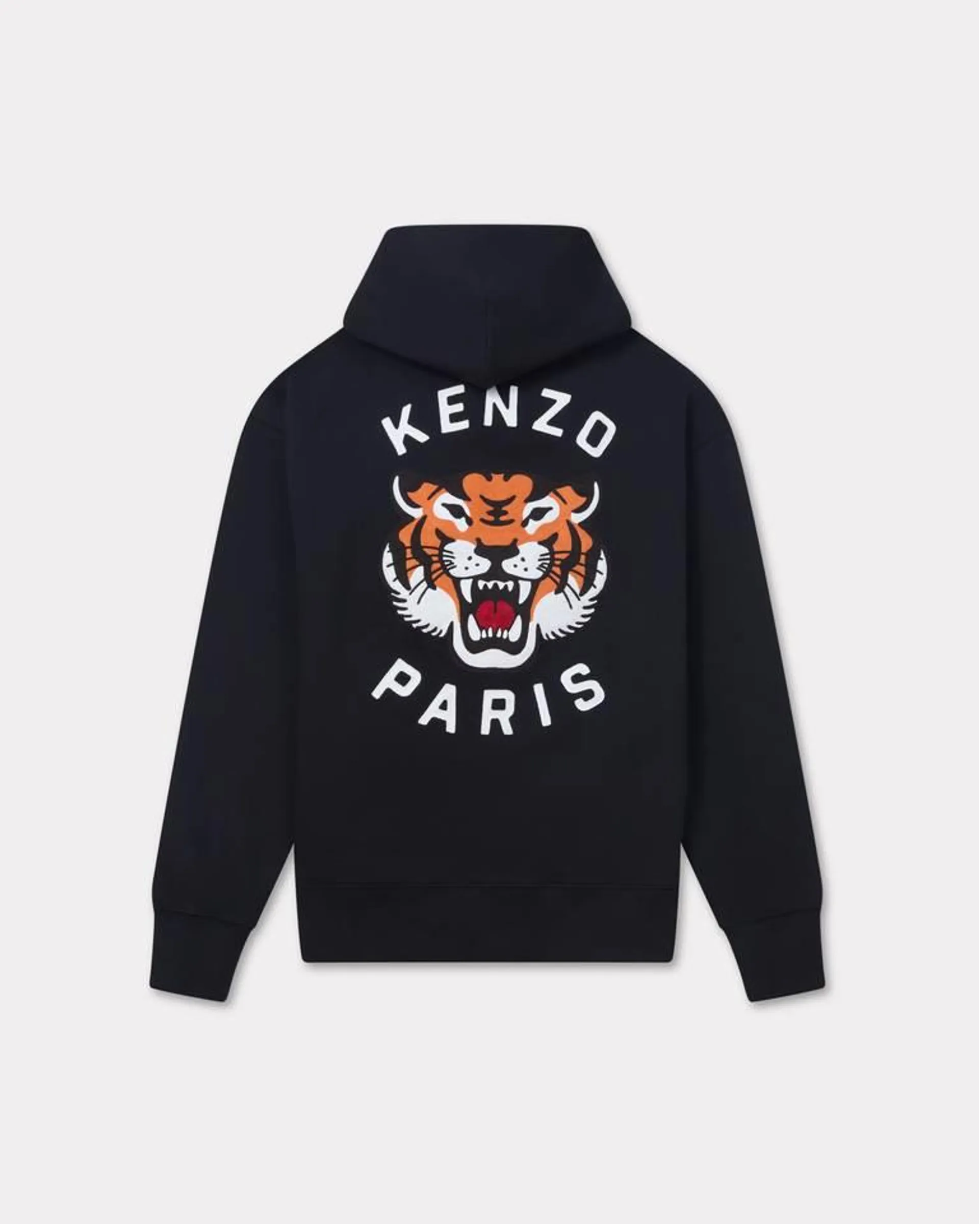 Sweatshirt oversize unisexe brodé 'Lucky Tiger'