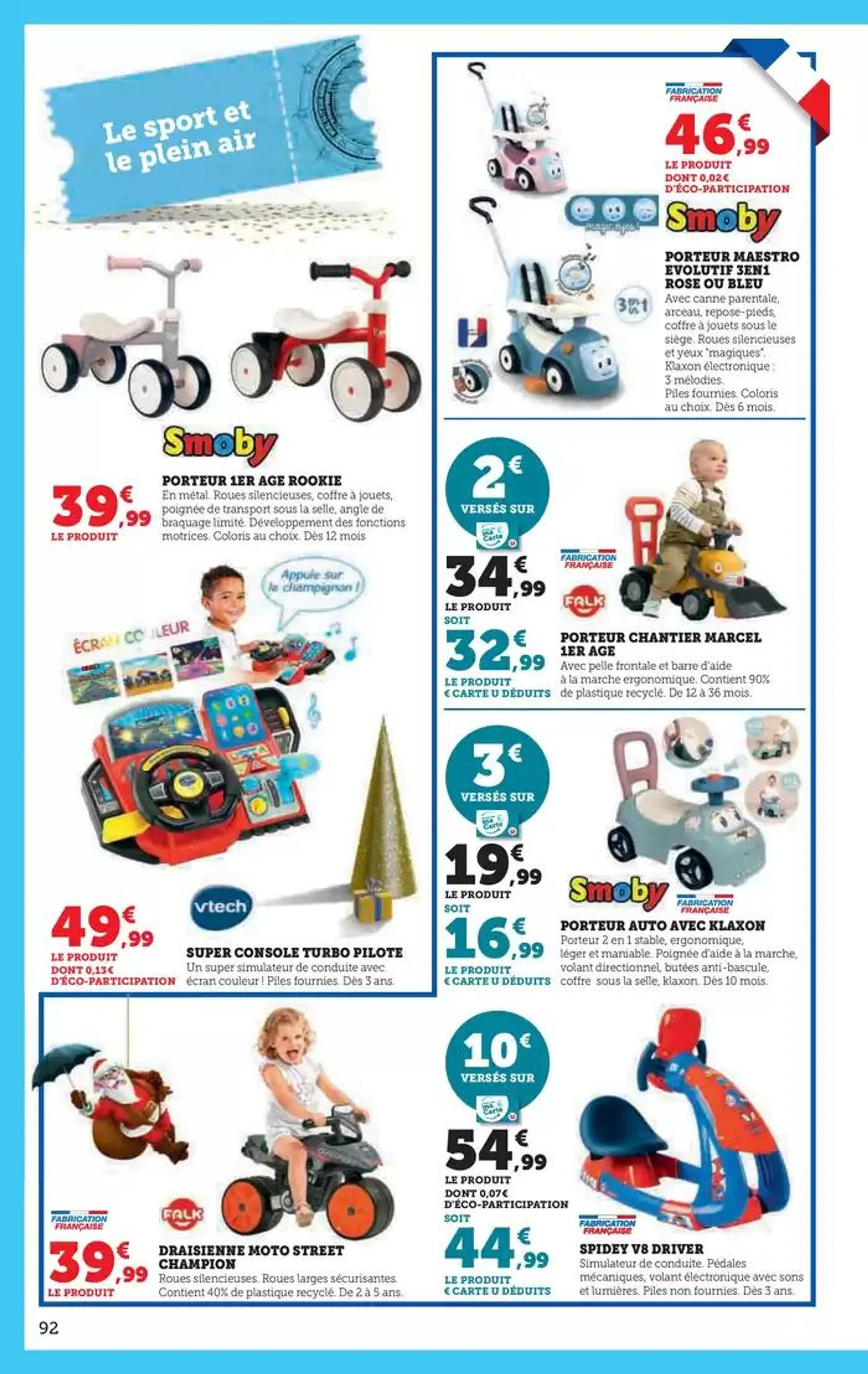 Jouets du 22 octobre au 8 décembre 2024 - Catalogue page 92