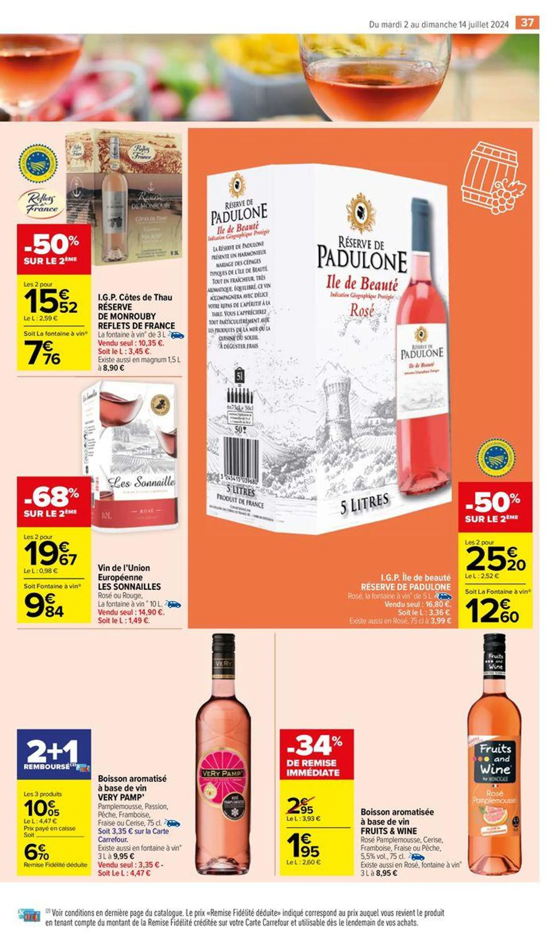 -50% sur le deuxième du 2 juillet au 14 juillet 2024 - Catalogue page 41