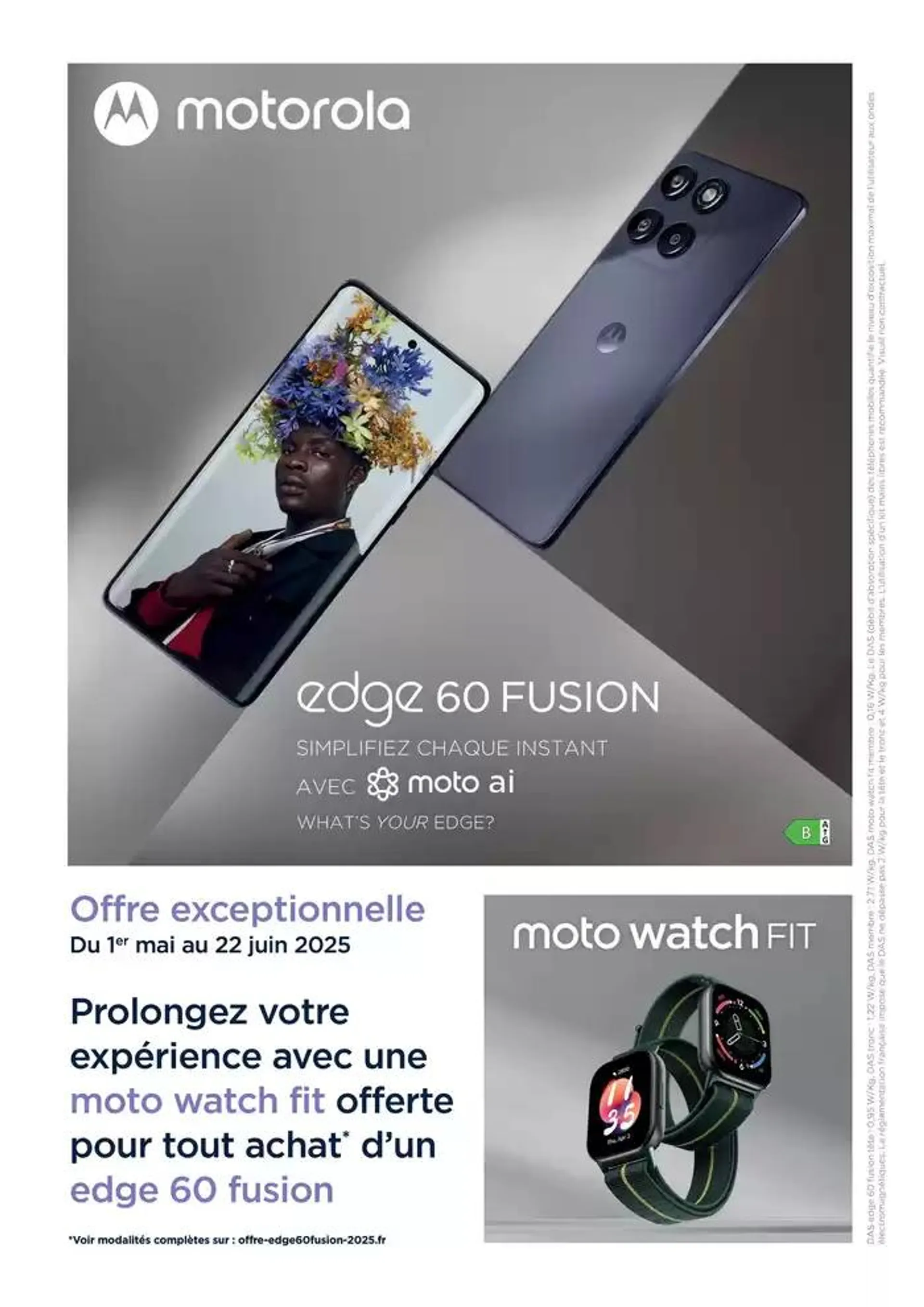 Montre Moto Watch Fit offerte - 1