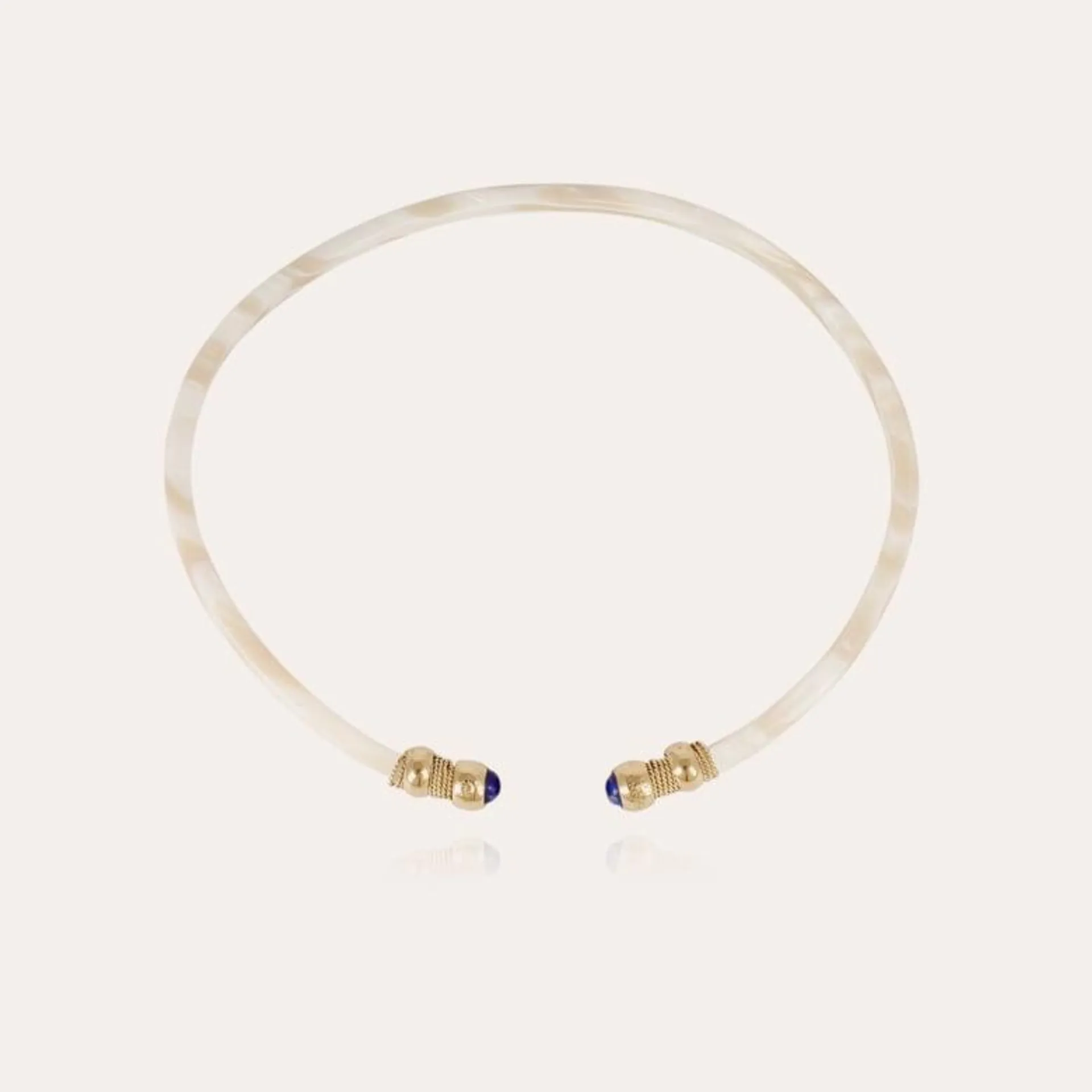 Sari Bis necklace acetate gold - Ivory