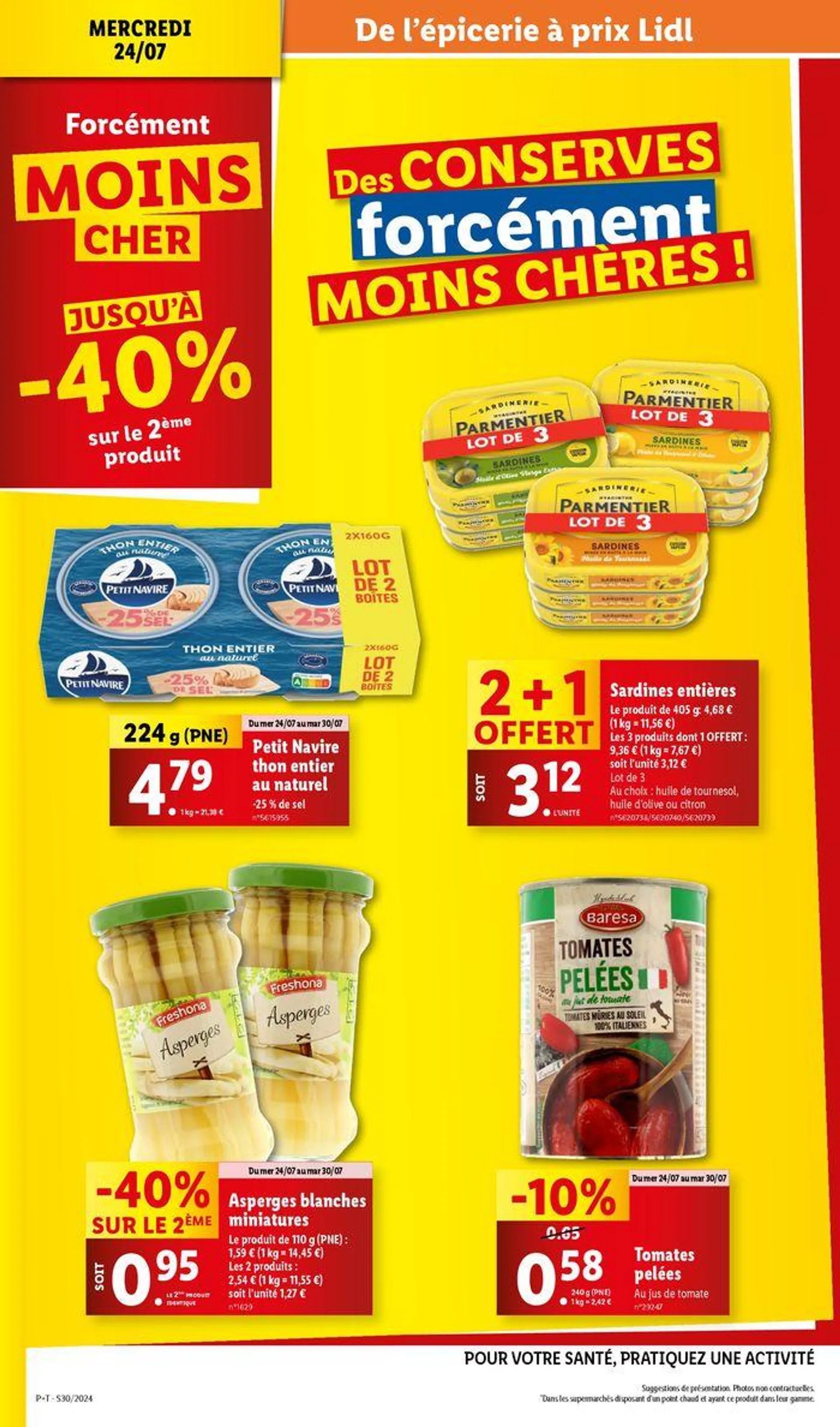 Profitez des journées opportunités pour dénicher vos produits du quotidien à prix Lidl du 24 juillet au 30 juillet 2024 - Catalogue page 18