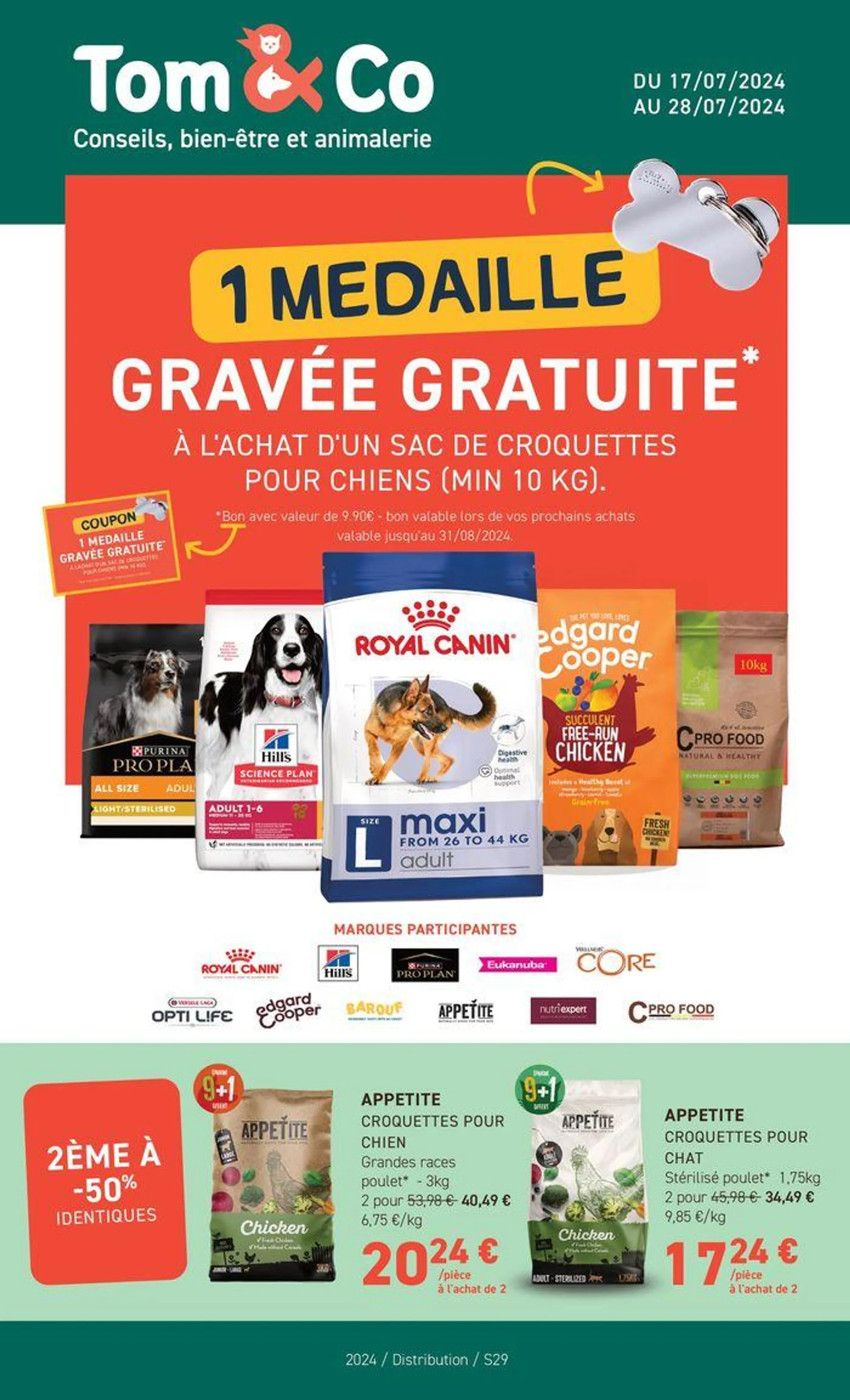 1 MÉDAILLE GRAVÉE GRATUITE - 1