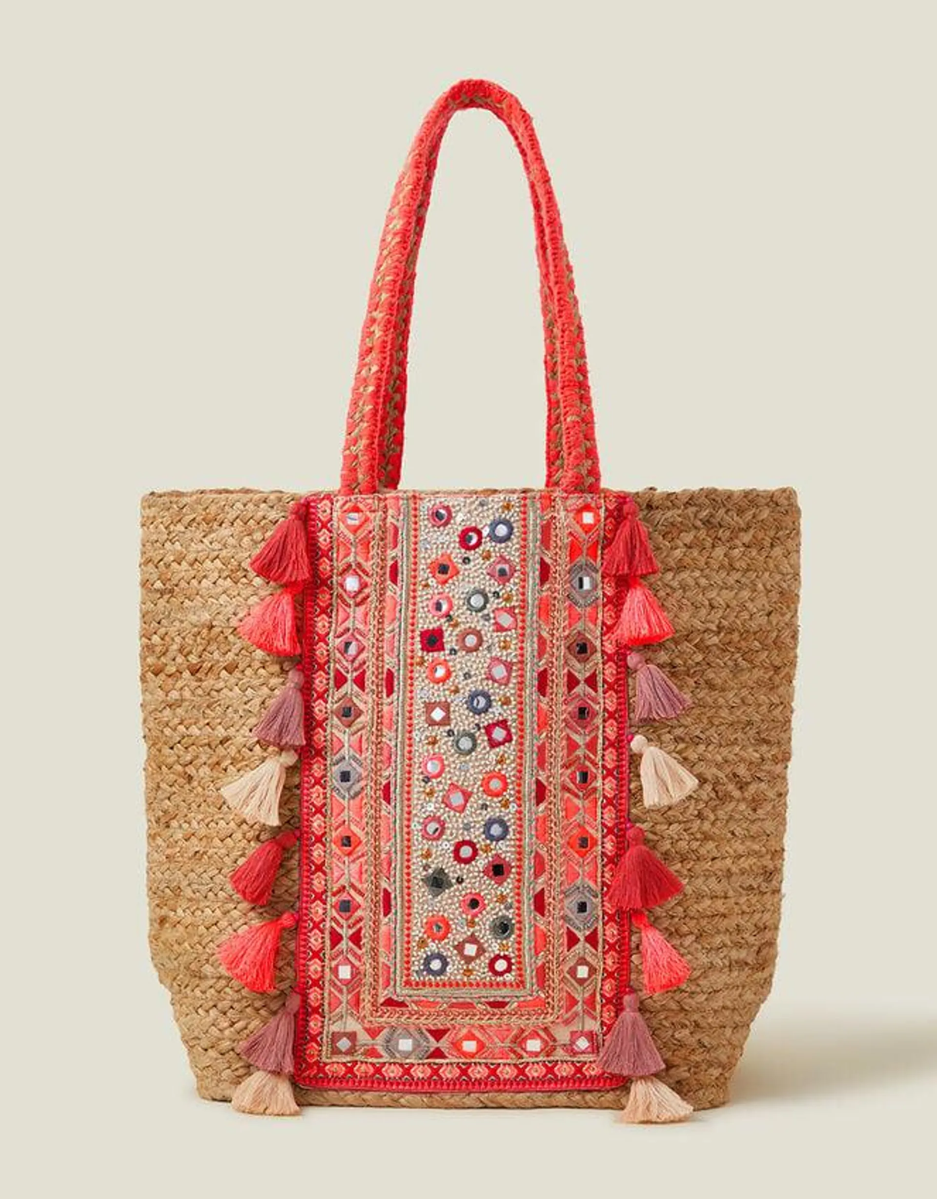 Floral Embroidered Shoulder Bag