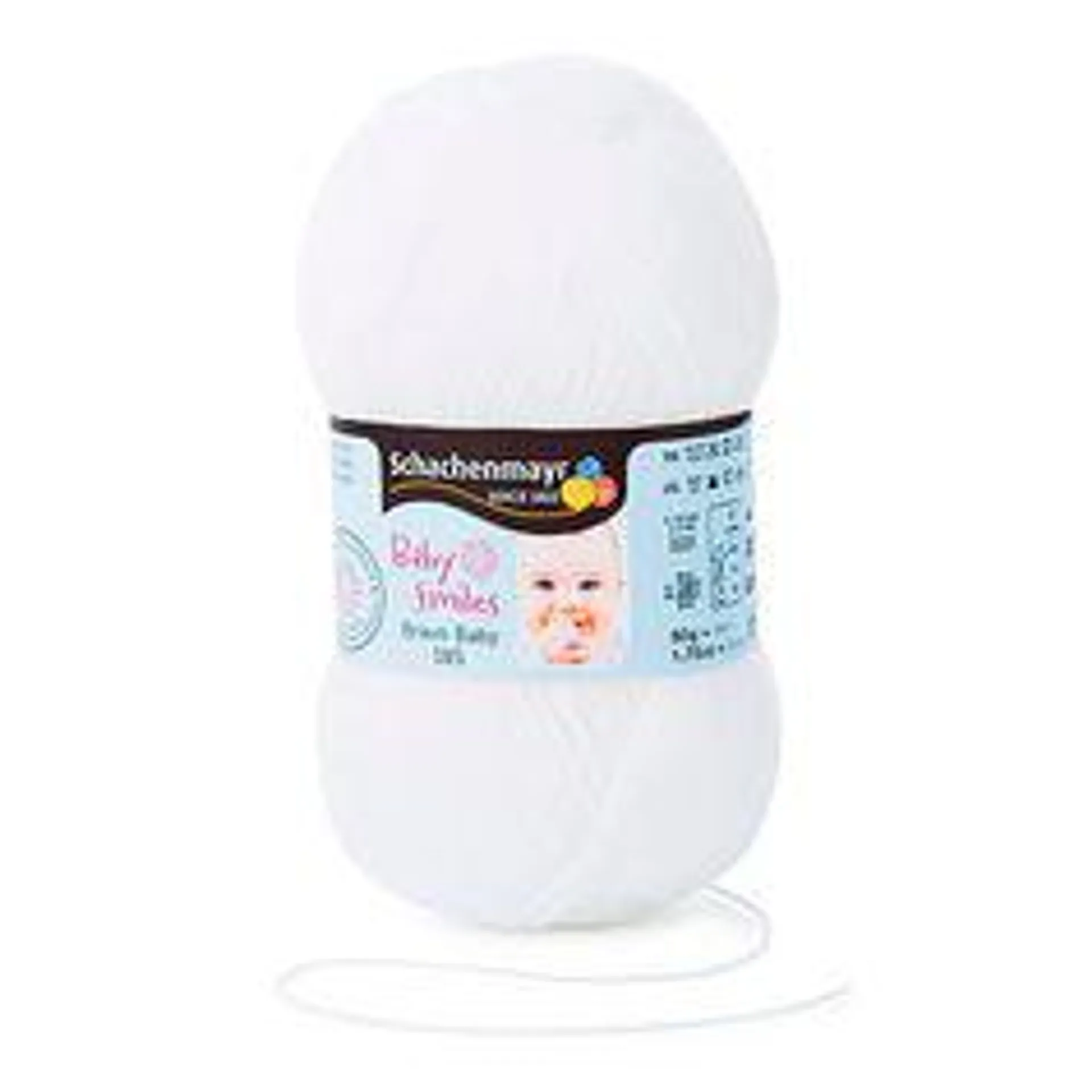 Fil à tricoter BABY SMILE blanc 50g