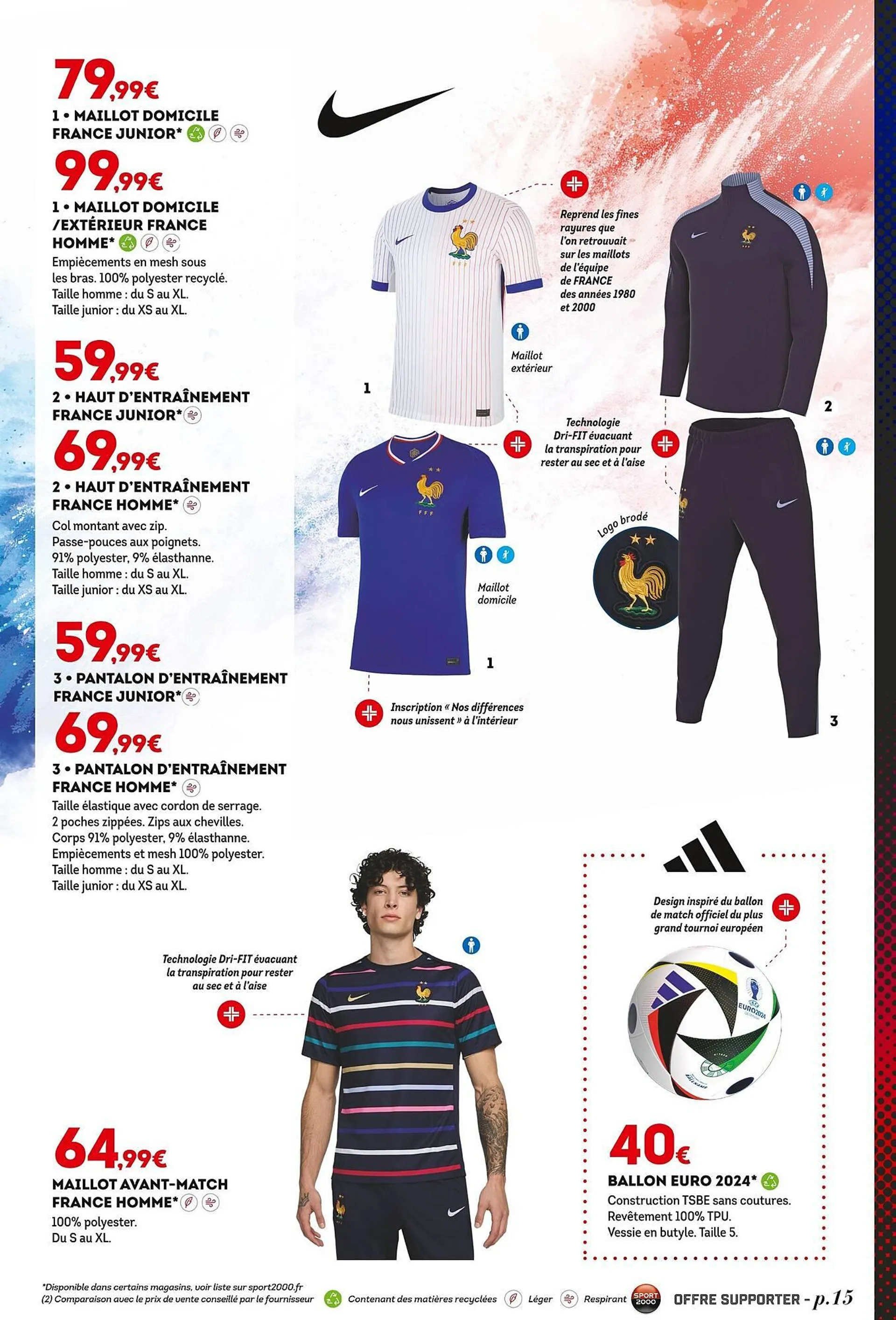 Catalogue Sport 2000 du 2 juin au 23 juin 2024 - Catalogue page 15