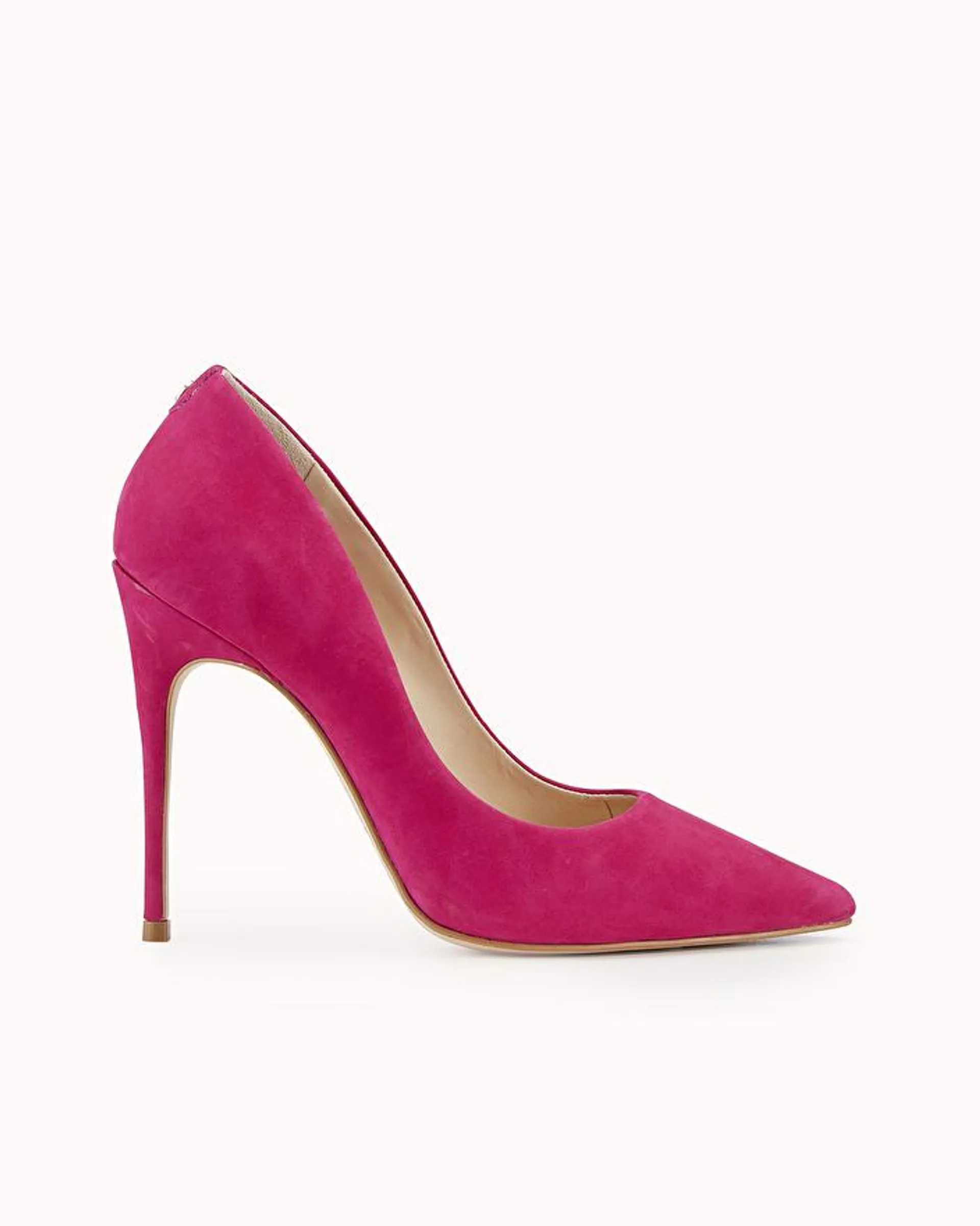 ESCARPIN AELIA En nubuck framboise