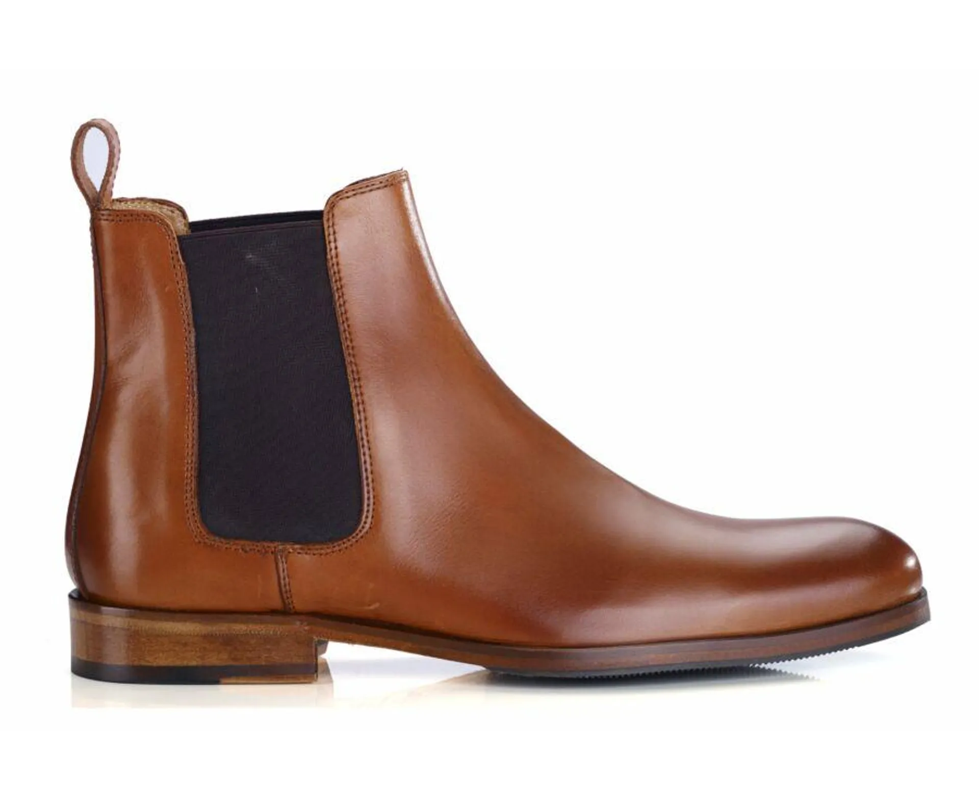 Chelsea boots homme Cognac Patiné - DAWSON II PATIN