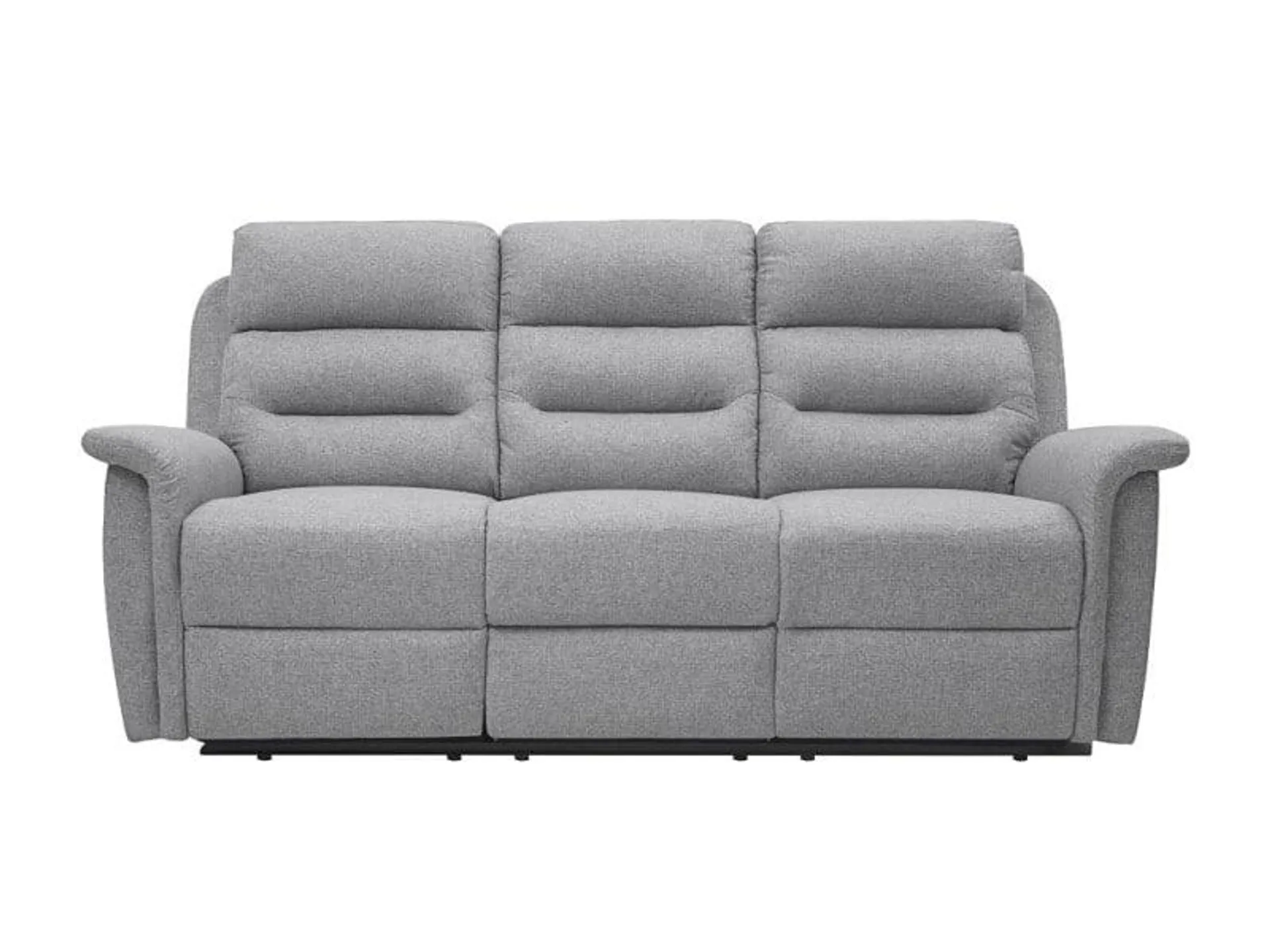 Canapé de relaxation 3 places en tissu gris léon - gris clair
