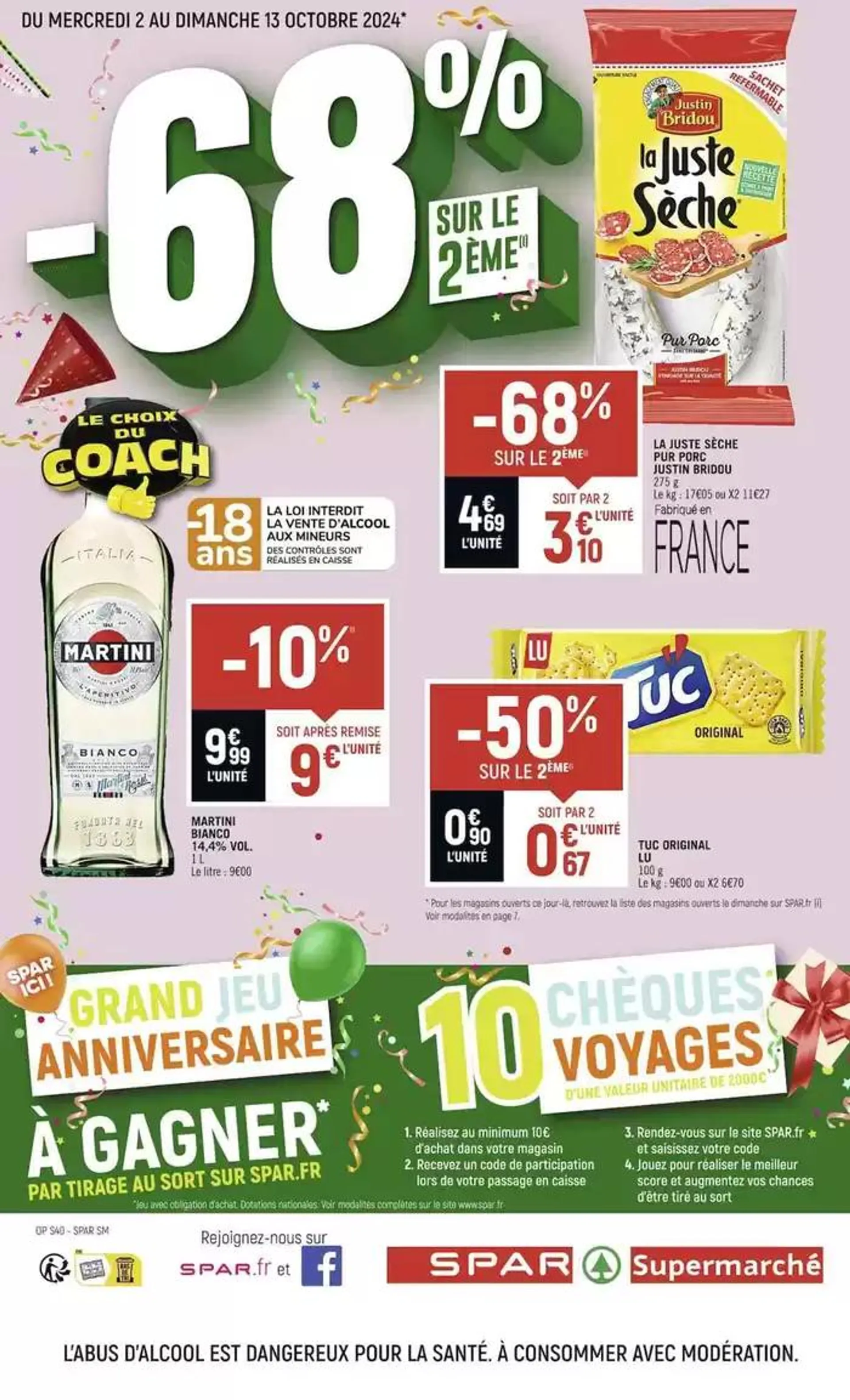 SPAR ICI L'ANNIVERSAIRE DES PROMOS du 2 octobre au 13 octobre 2024 - Catalogue page 3