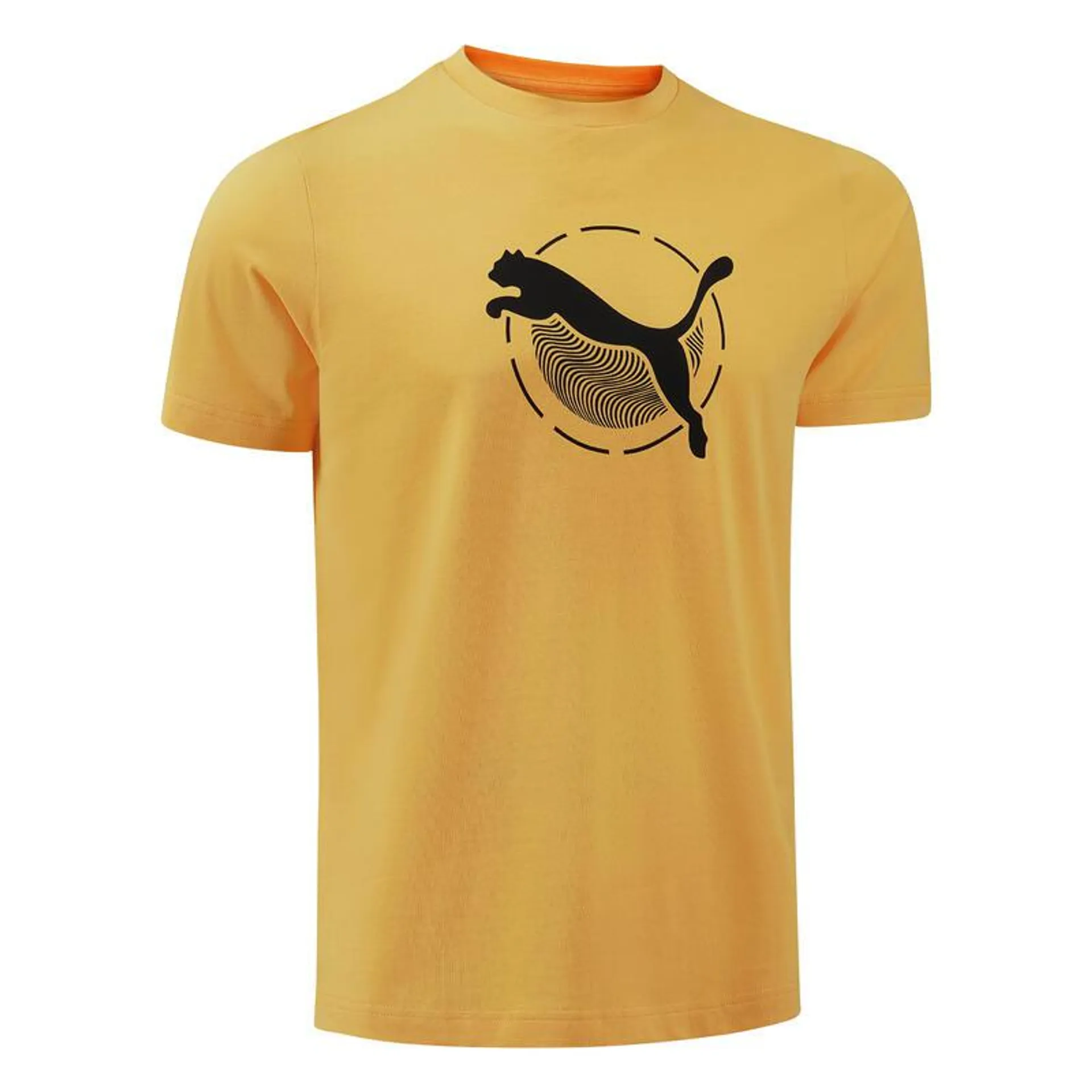 T-shirt PUMA fitness manches courtes coton homme jaune