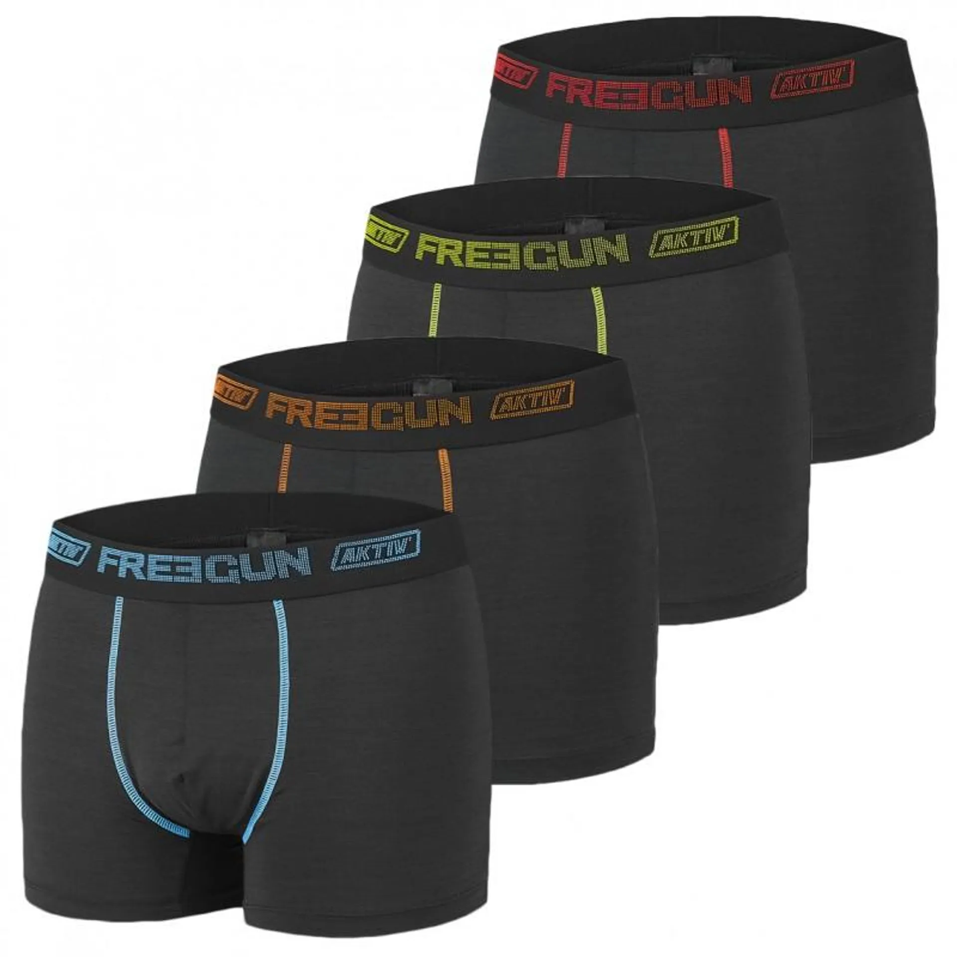 Lot de 4 Boxers Freegun homme Aktiv Ultra 3D