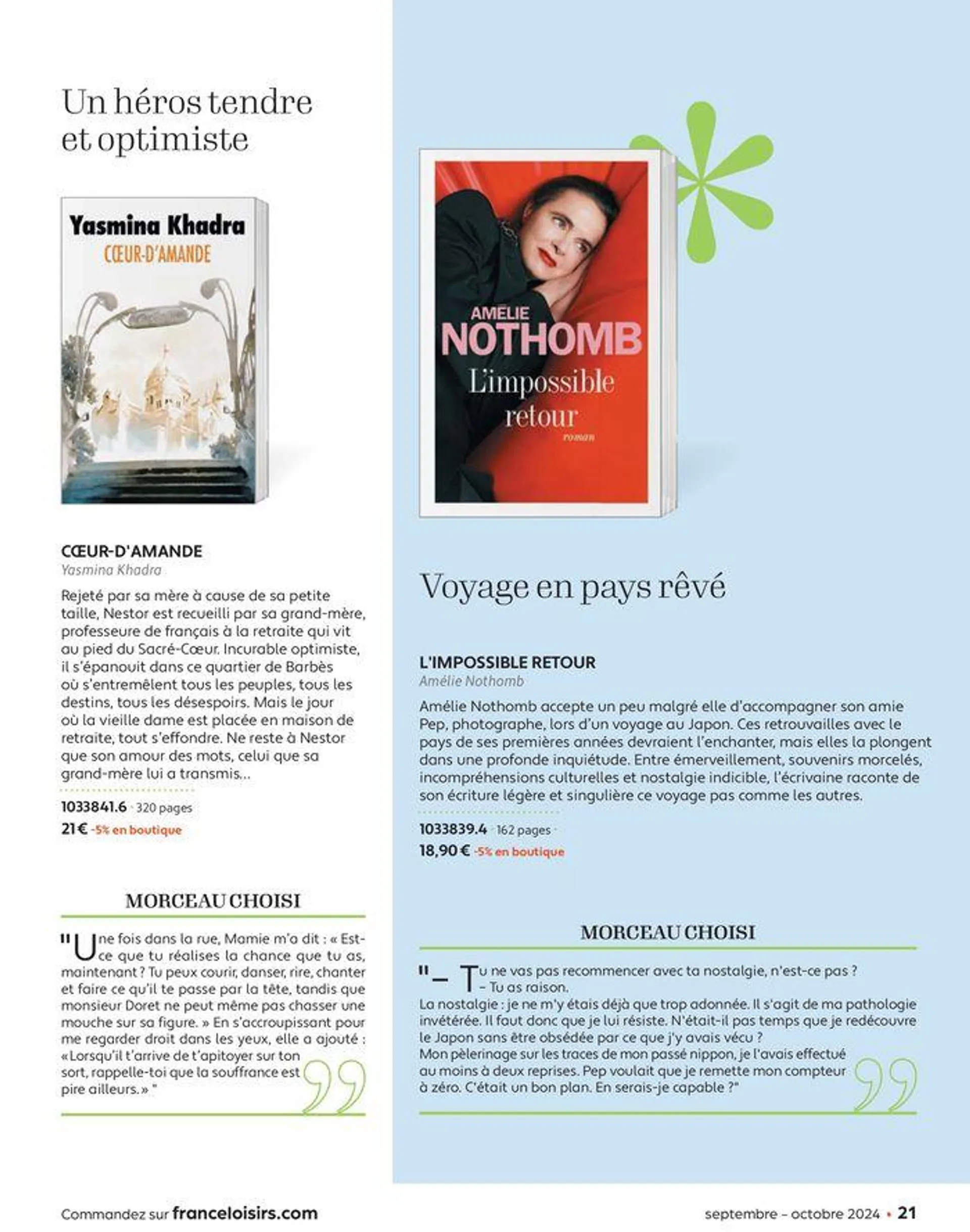 Septembre - Octobre 2024 du 2 septembre au 31 octobre 2024 - Catalogue page 21