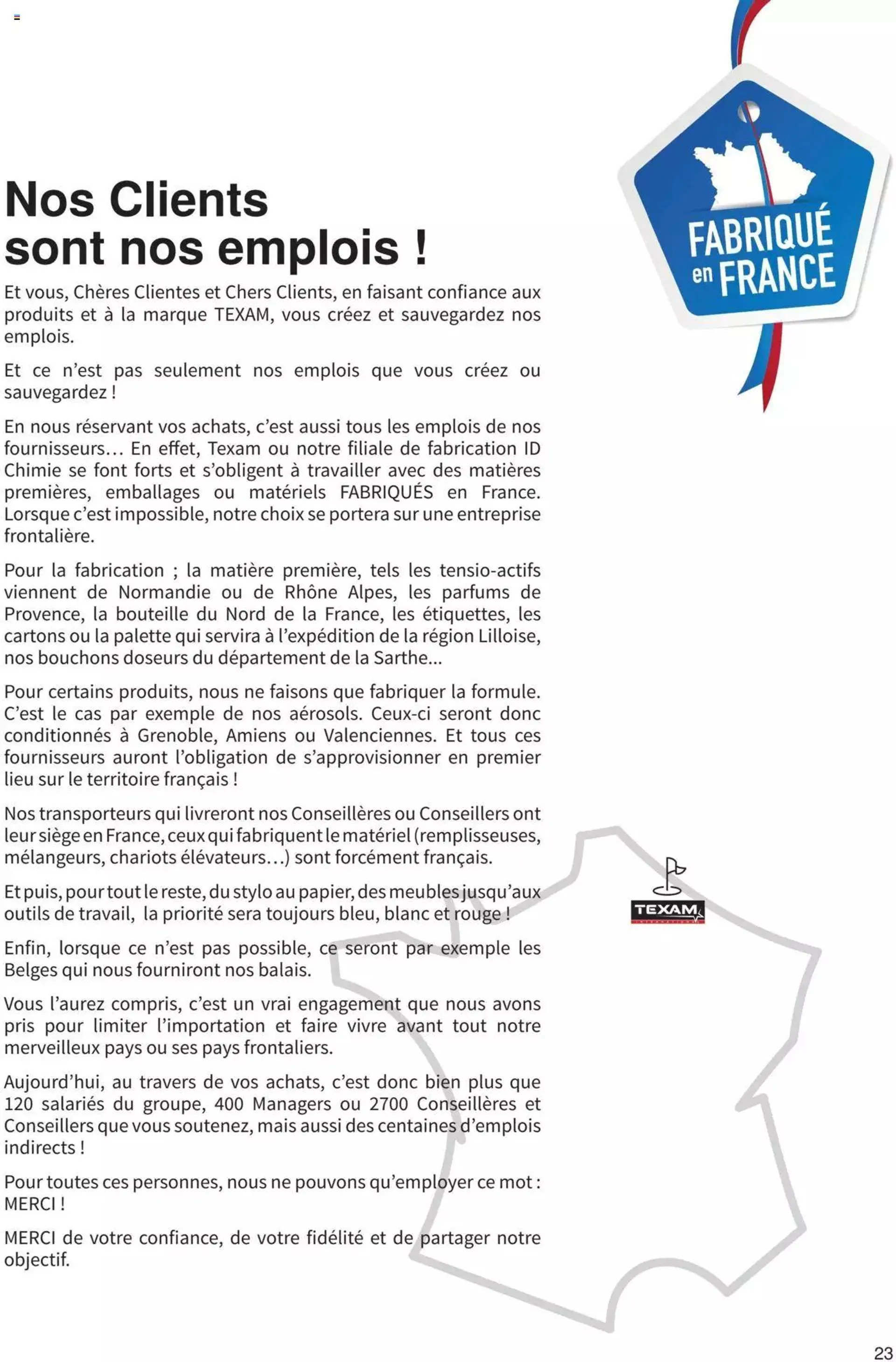 Texam catalogue du 9 juin au 31 décembre 2023 - Catalogue page 23