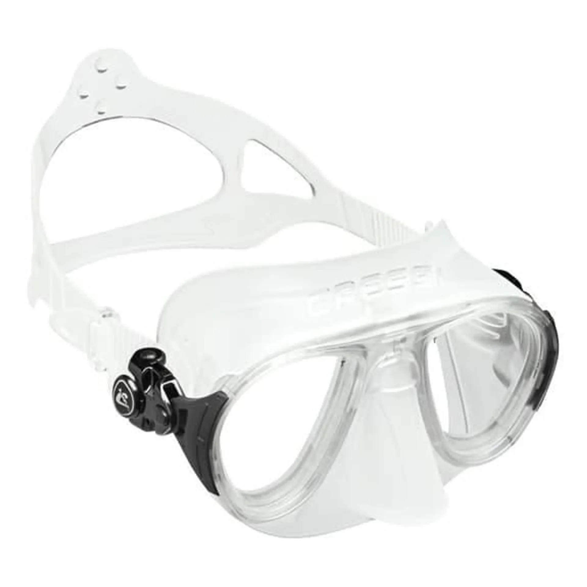 Masque de plongée Cressi Calibro blanc à verres transparents