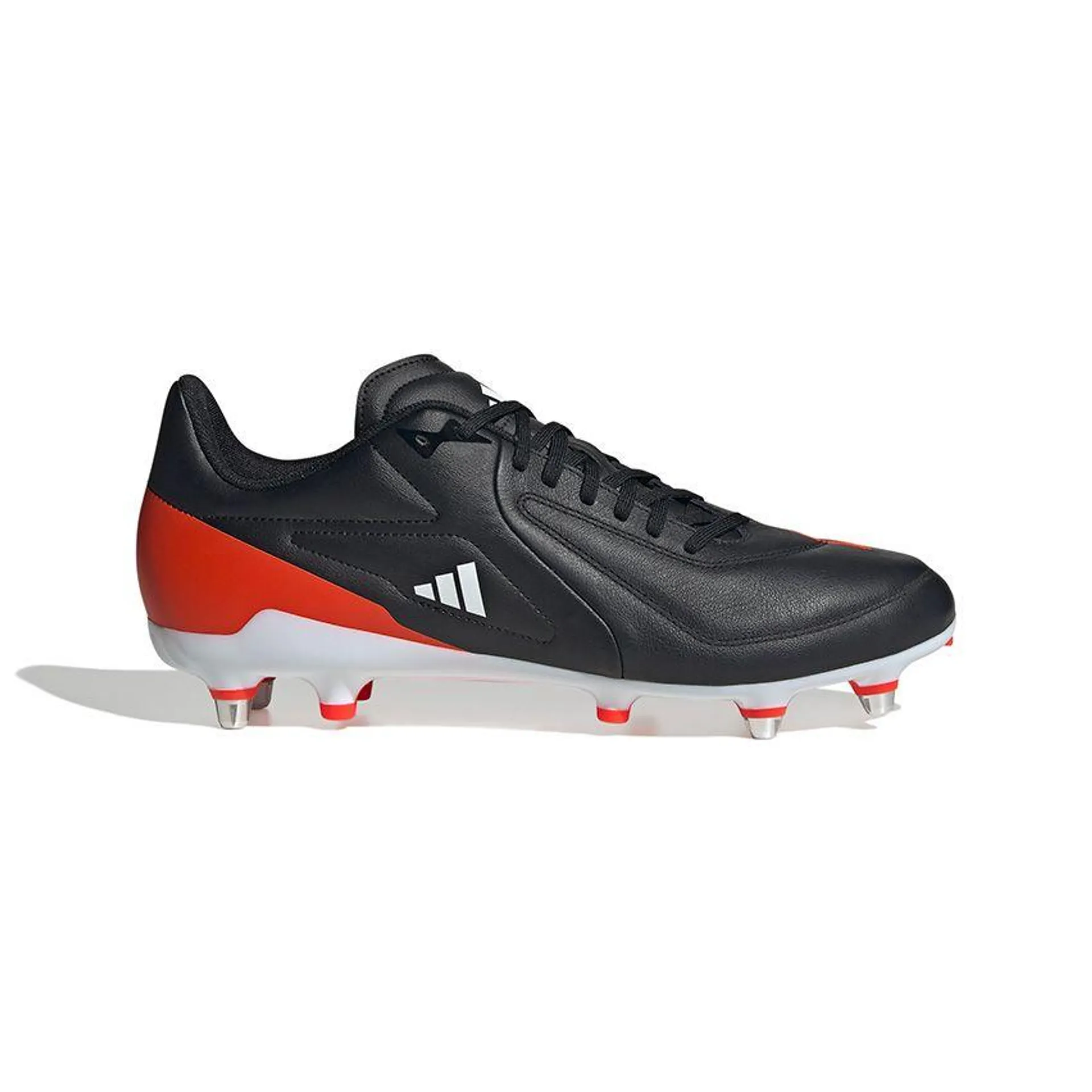 Chaussures Rugby RS15 Elite SG Crampons Hybrides Tout Terrain Noir et Rouge - Adidas