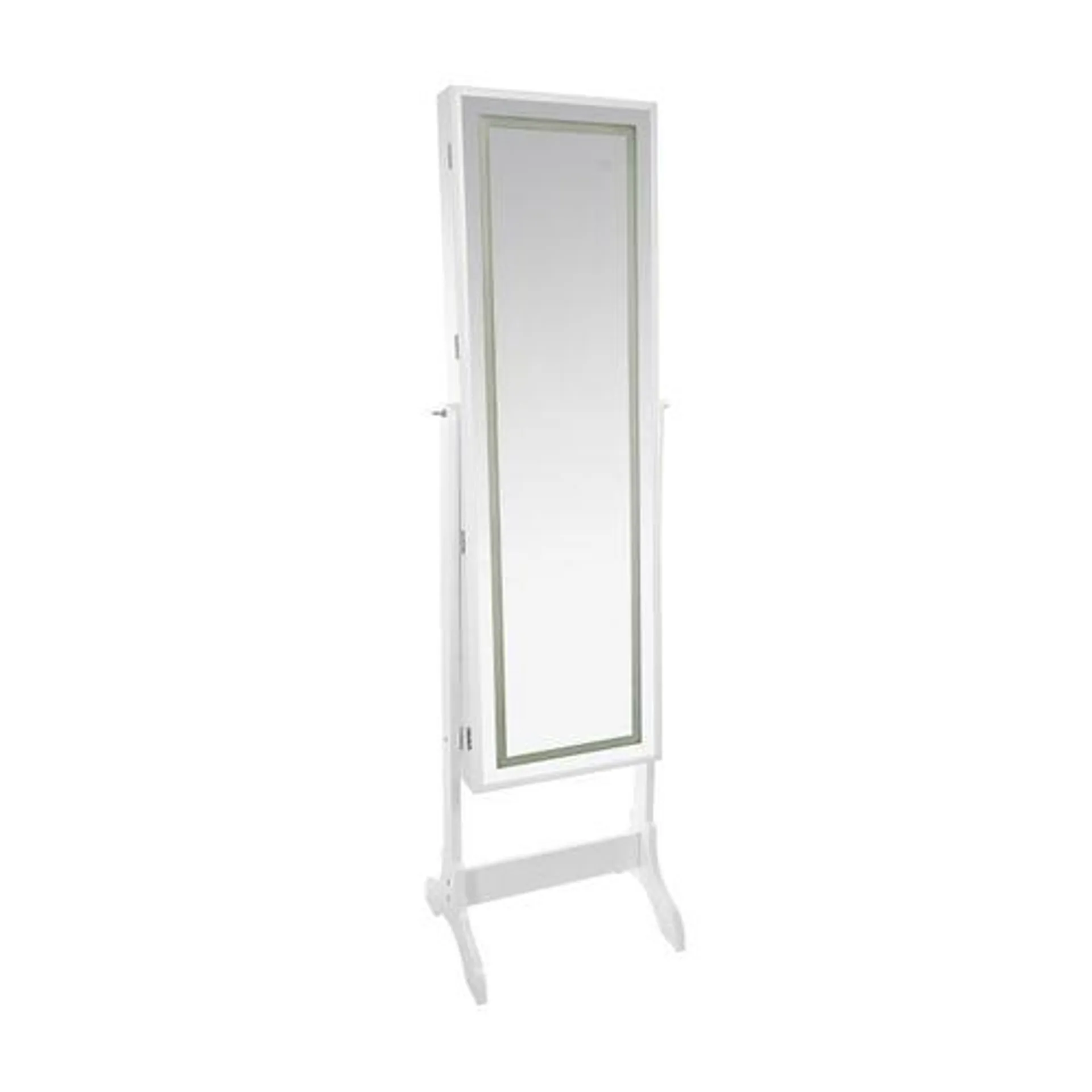 Armoire bijoux LED H. 156 cm BETTANY Blanc