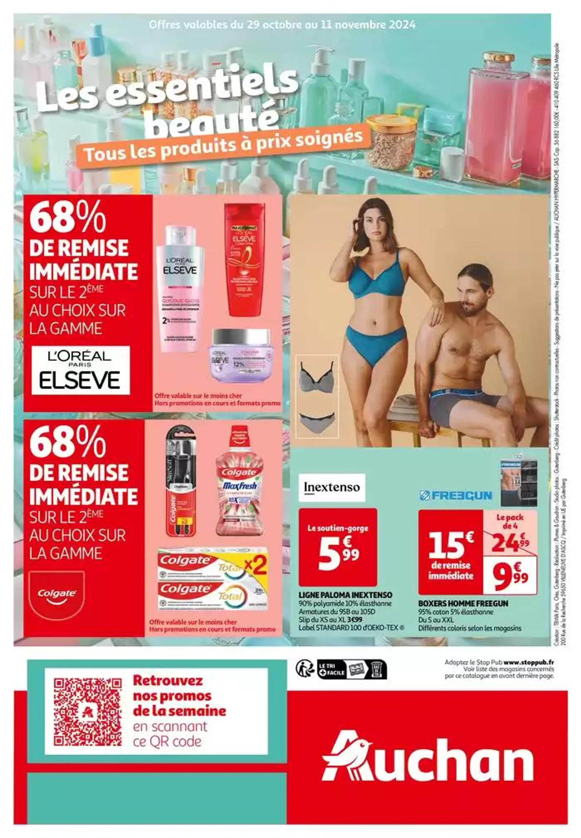 Top depart : 25 jours Auchan  du 29 octobre au 4 novembre 2024 - Catalogue page 72