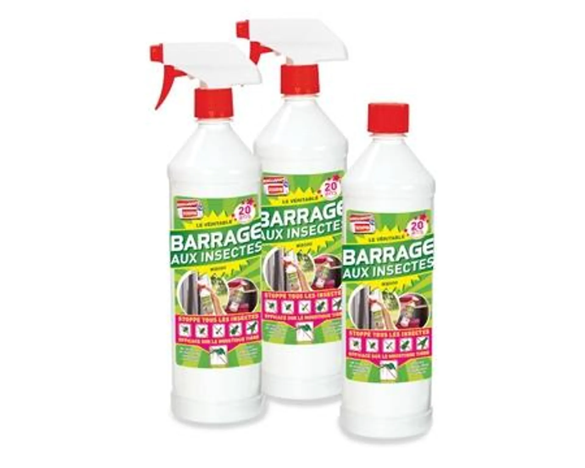 Barrage aux insectes x3 - Insecticide