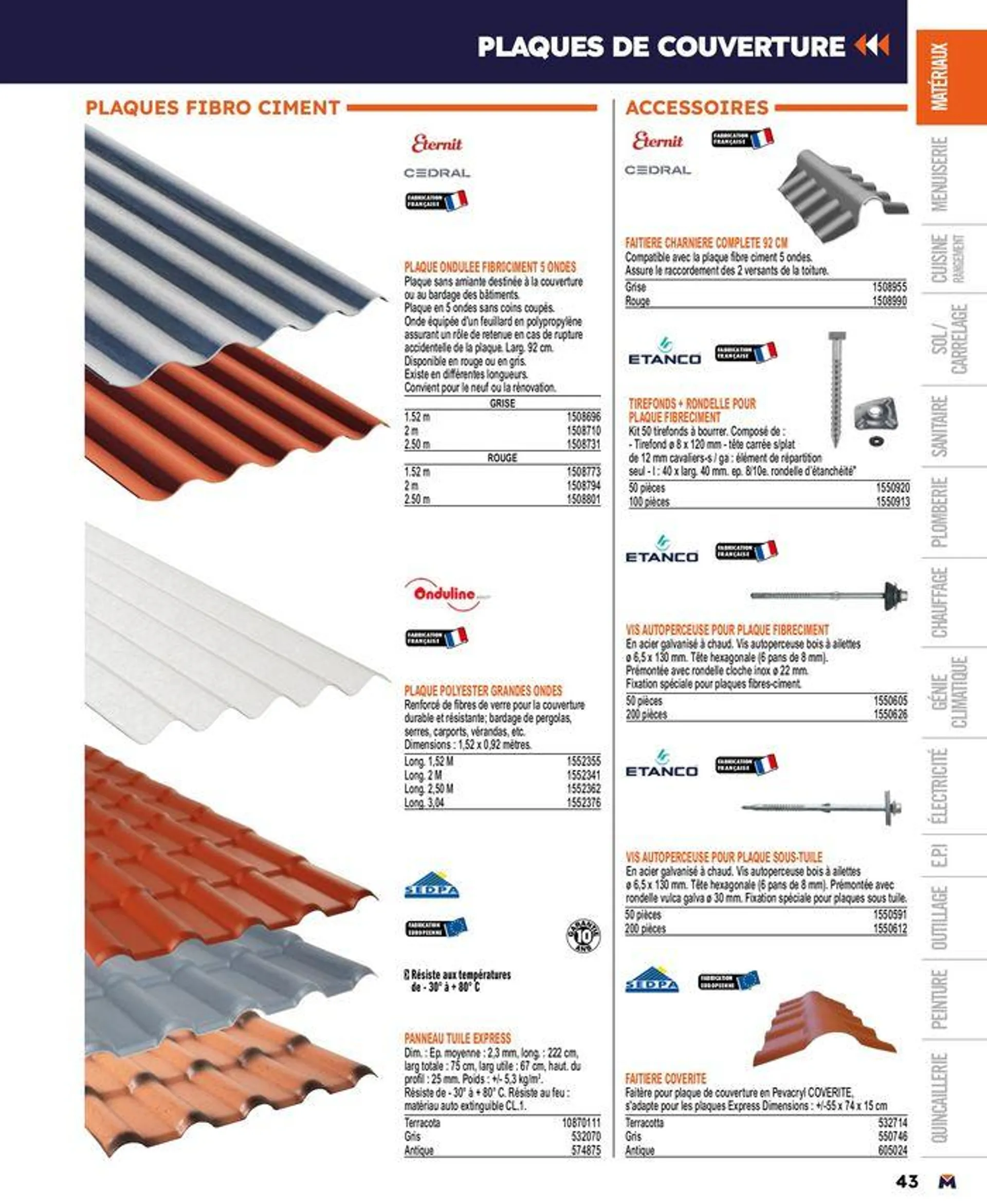 Guide produits 2024 du 15 mars au 31 décembre 2024 - Catalogue page 43