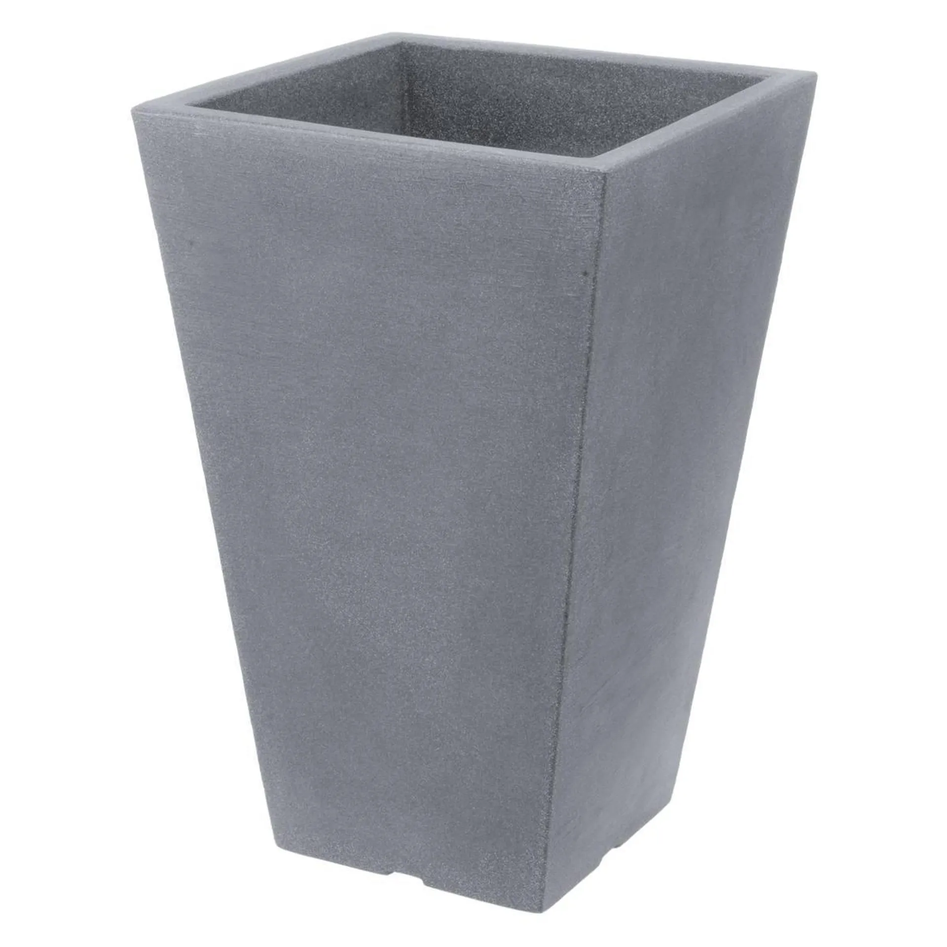 Jardinière carrée Capri - 35 x 35 x H 55 cm - Gris clair