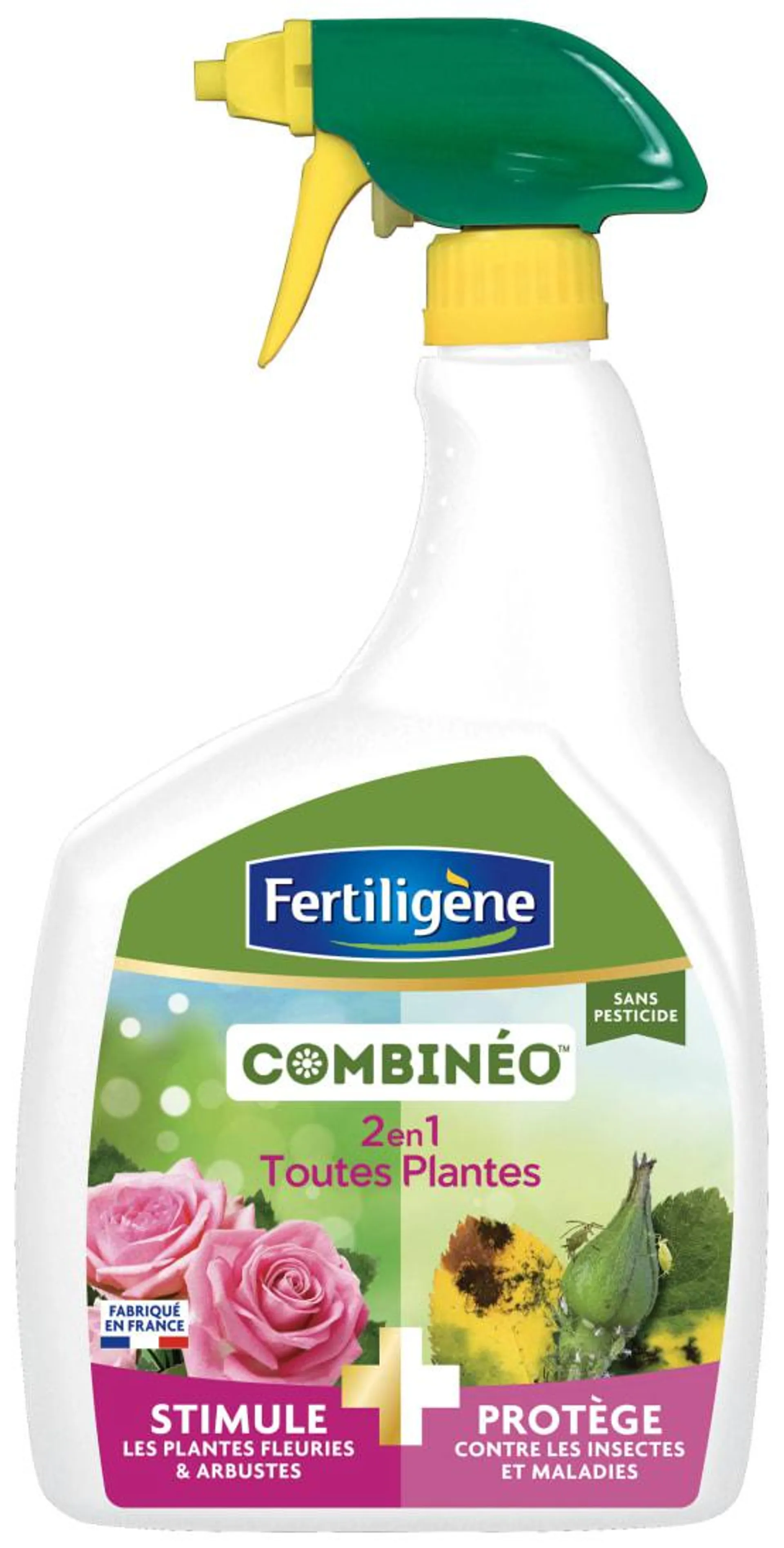 Fertiligène - Engrais Combinéo 2 en 1 stimule et protège 800 ml