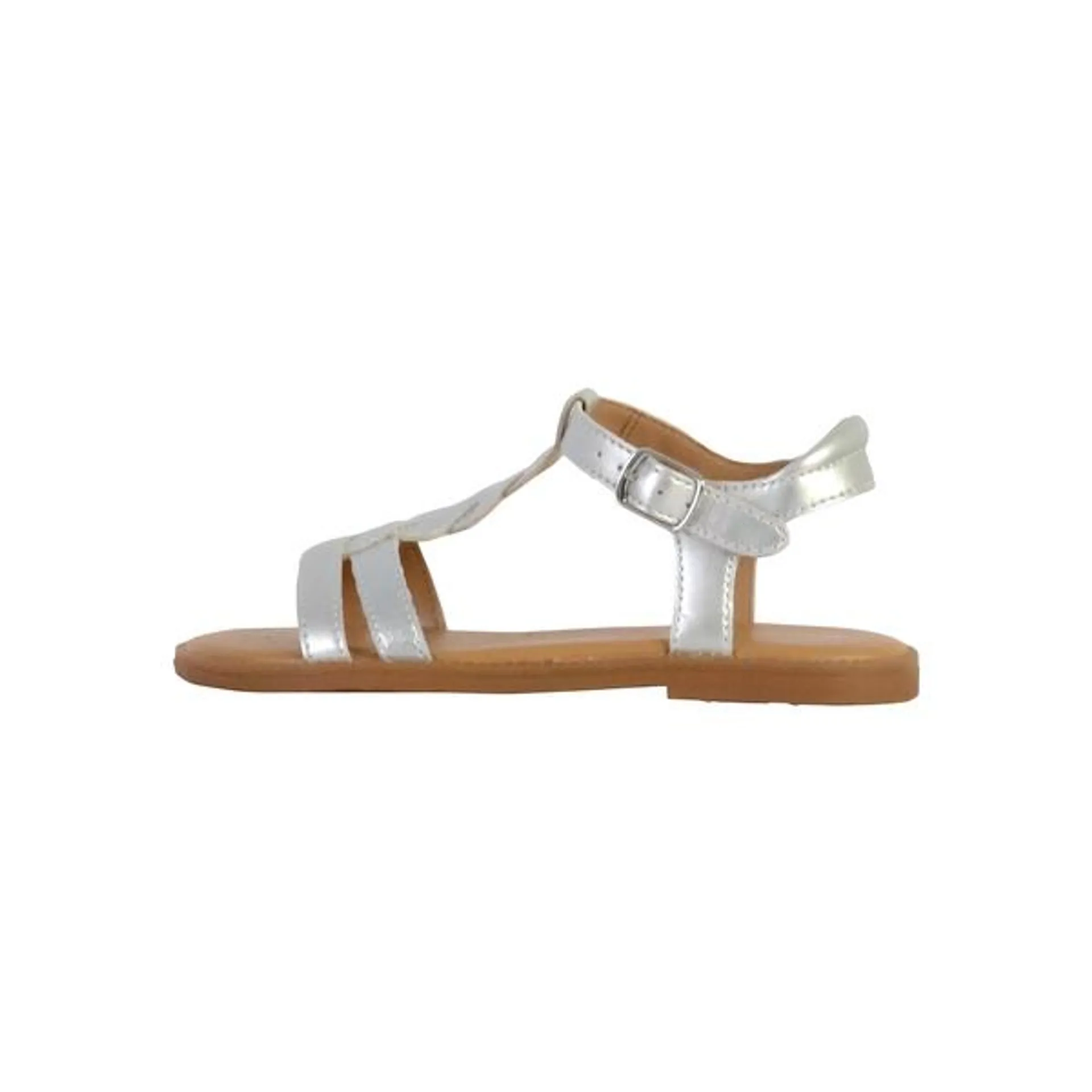 Sandales Cuir Enfant Geox Karly - Argent