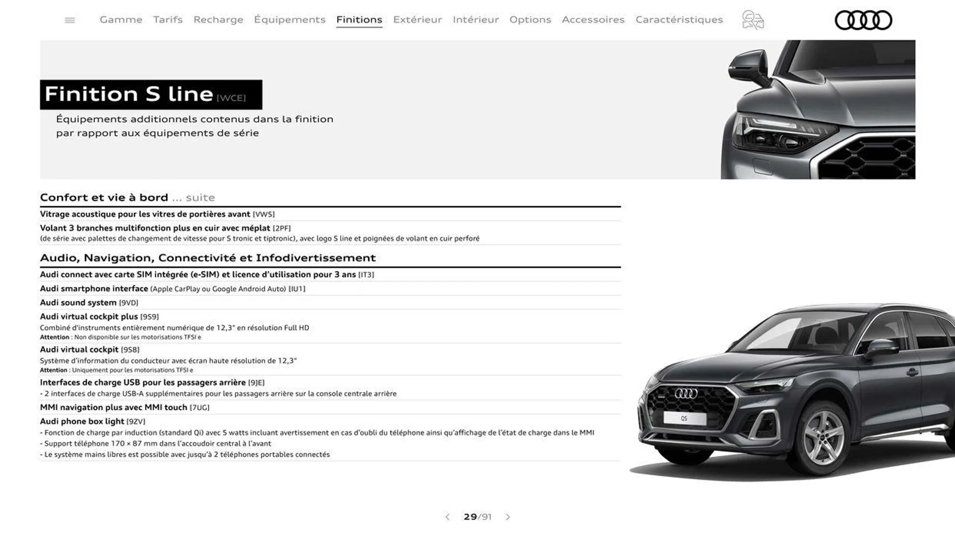 Audi Q5 & SQ5 du 20 août au 31 décembre 2024 - Catalogue page 29