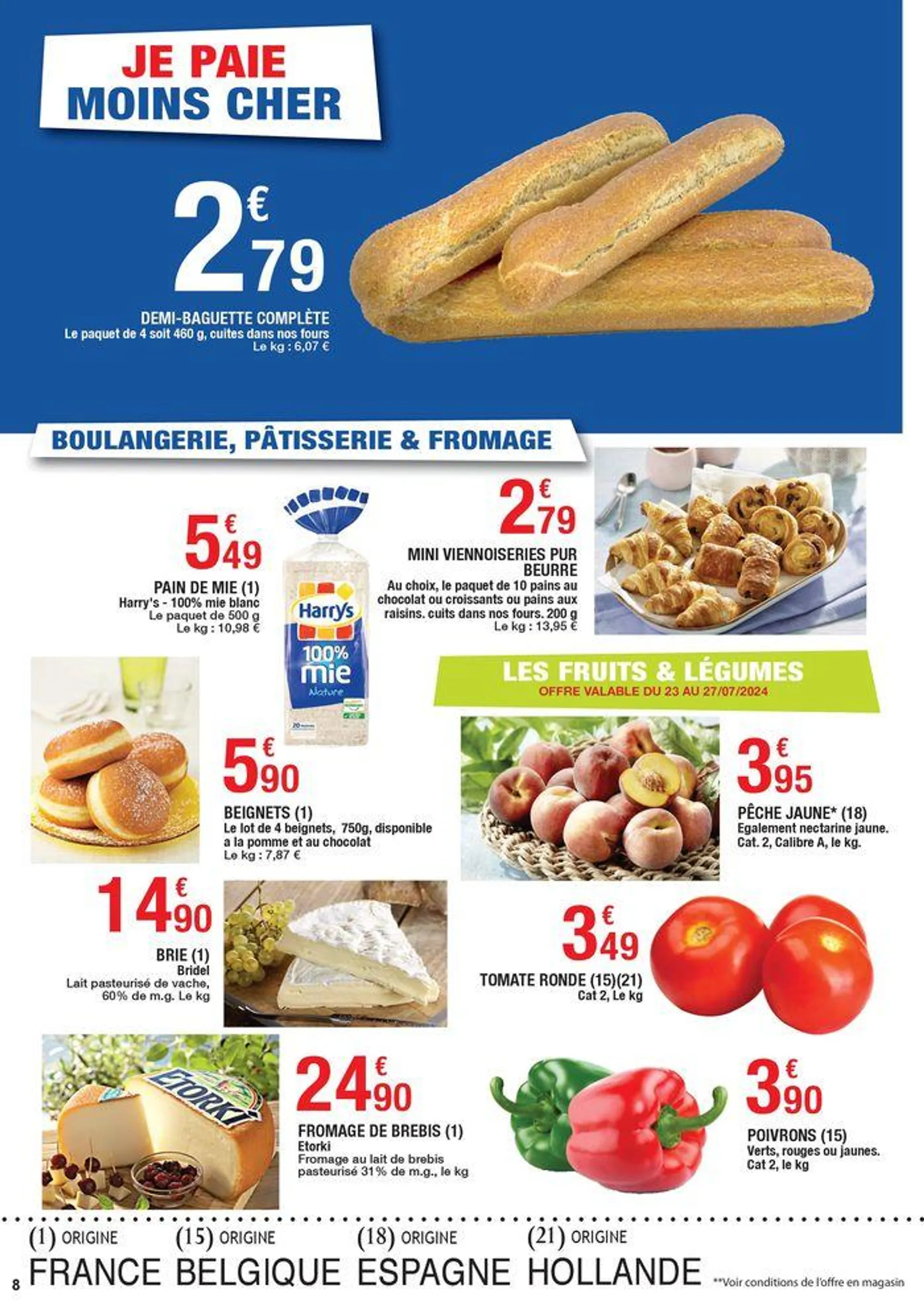 Carrefour SURGELES & FETE DE LA MER - Les JO de Paris du 23 juillet au 4 août 2024 - Catalogue page 8