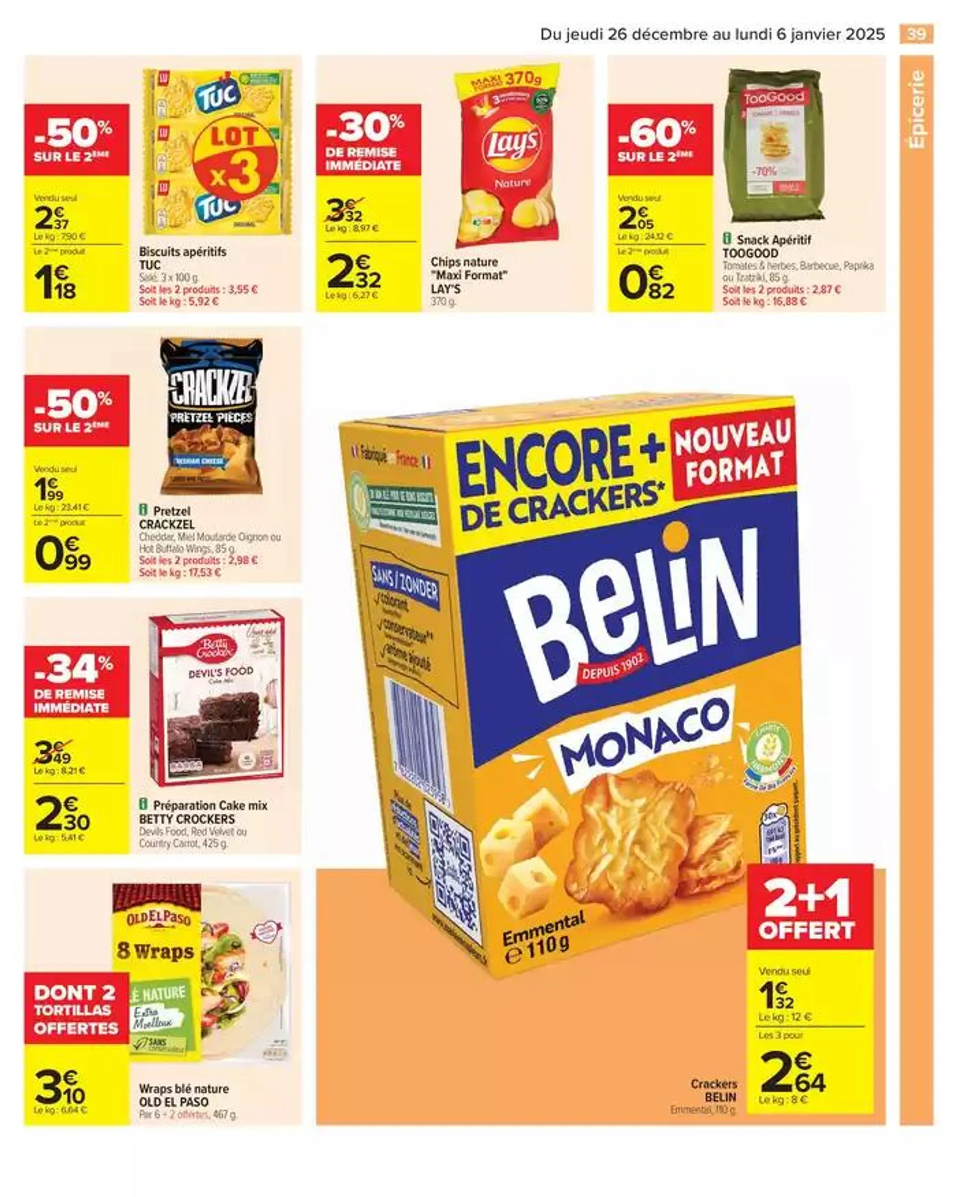 - 50% SUR LE 2ÈME PRODUIT du 26 décembre au 6 janvier 2025 - Catalogue page 45