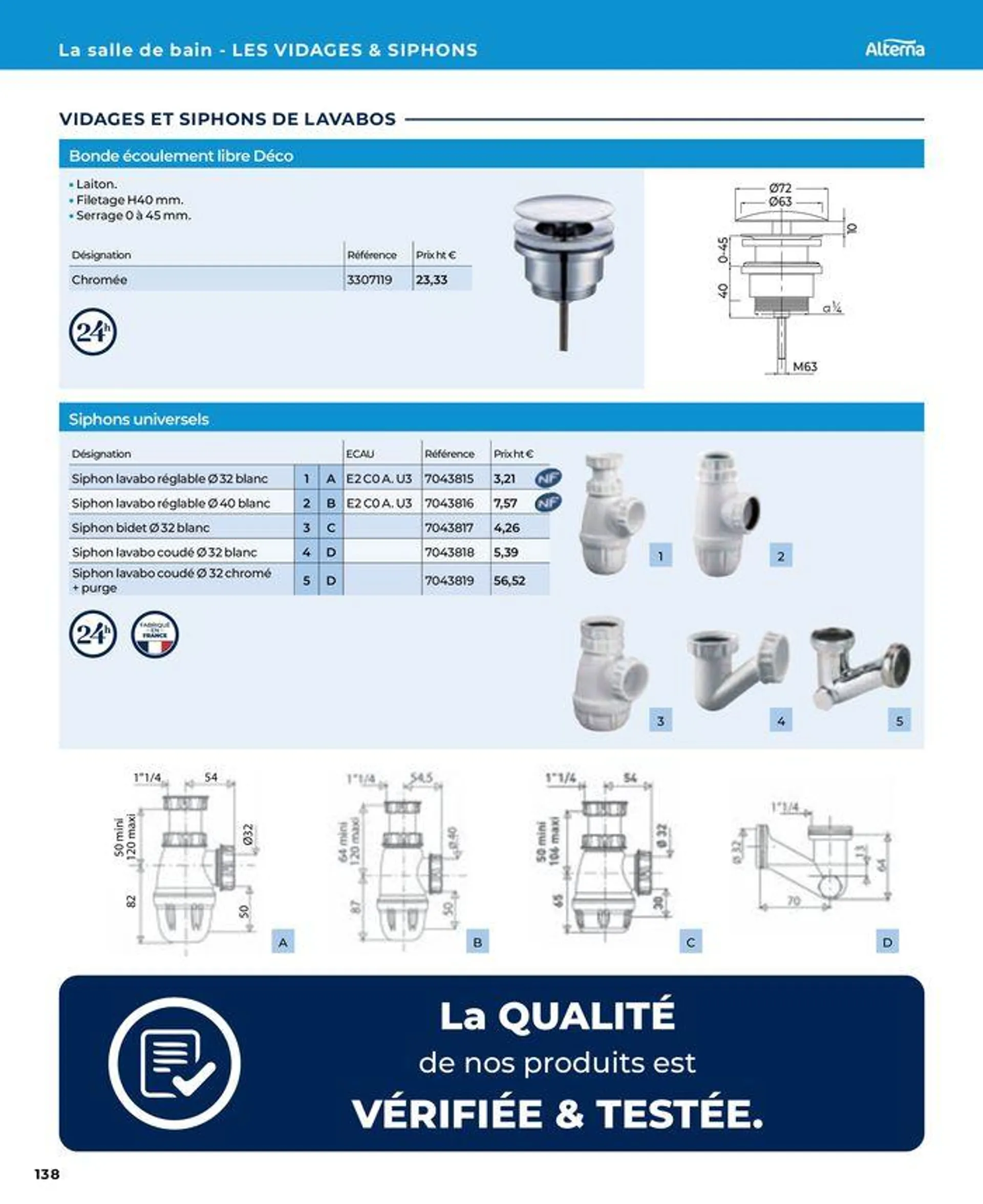 La salle de bain en toute sérénité du 17 janvier au 31 août 2024 - Catalogue page 138