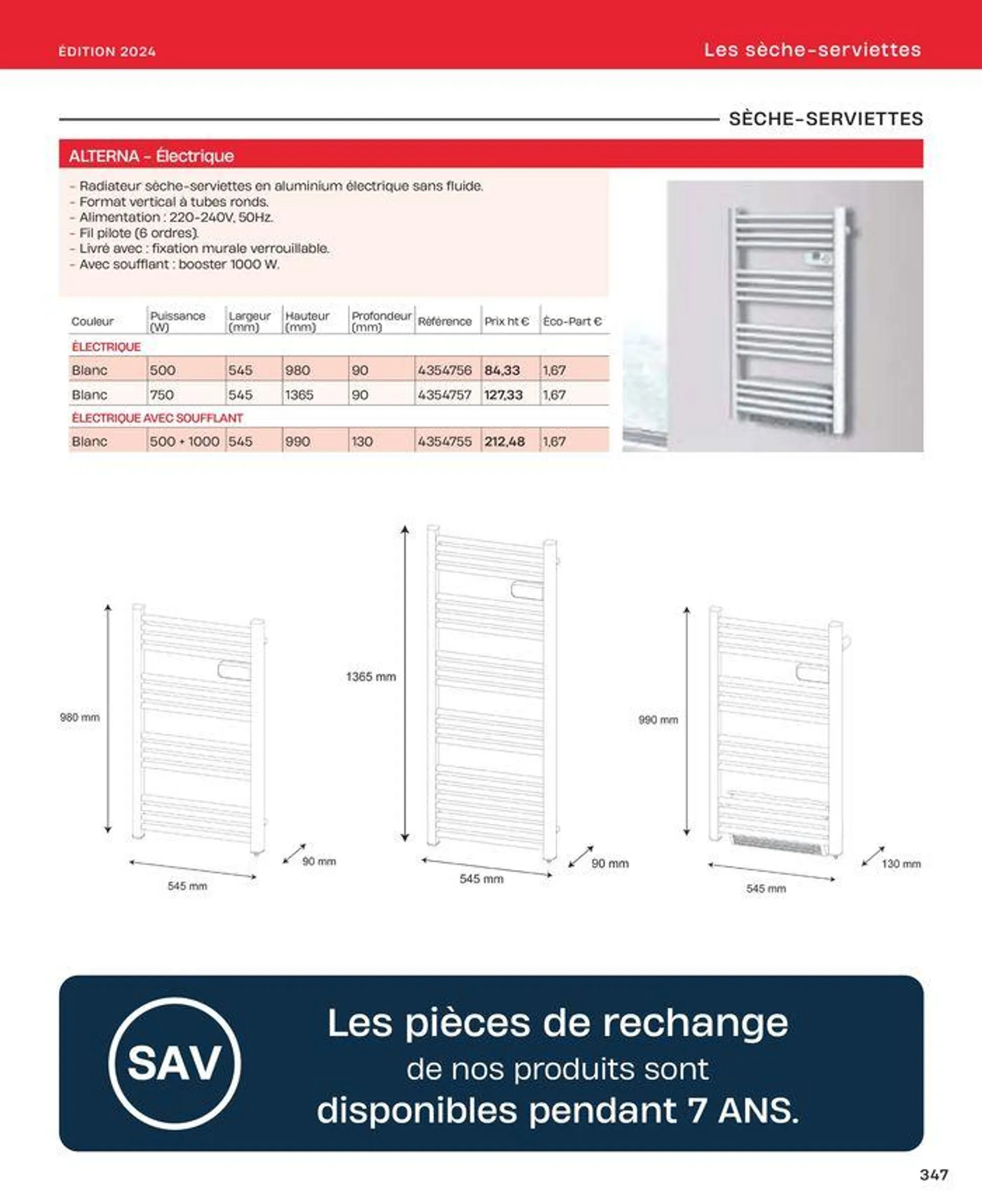 La salle de bain en toute sérénité du 2 juillet au 31 décembre 2024 - Catalogue page 347