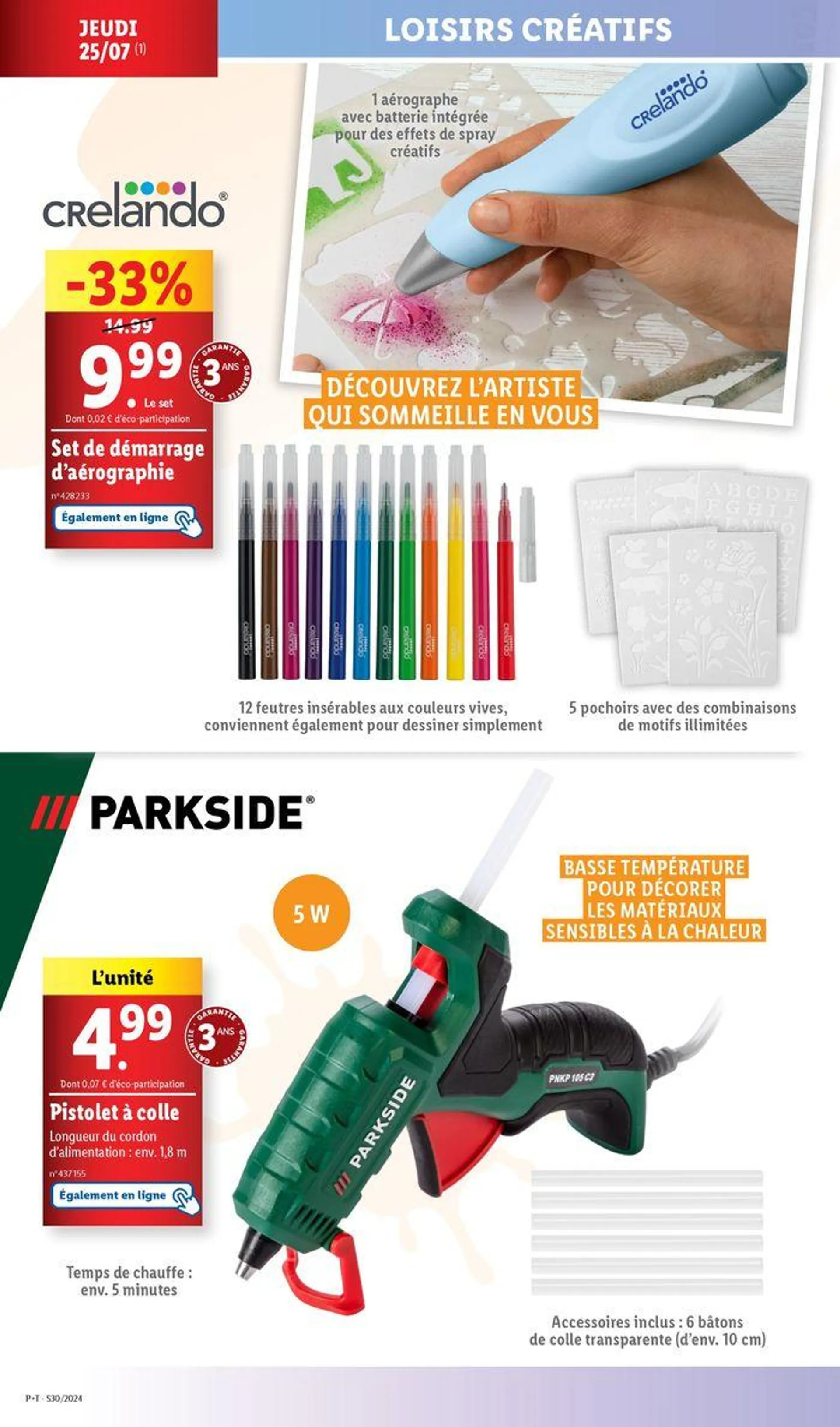 Profitez des journées opportunités pour dénicher vos produits du quotidien à prix Lidl du 24 juillet au 30 juillet 2024 - Catalogue page 56