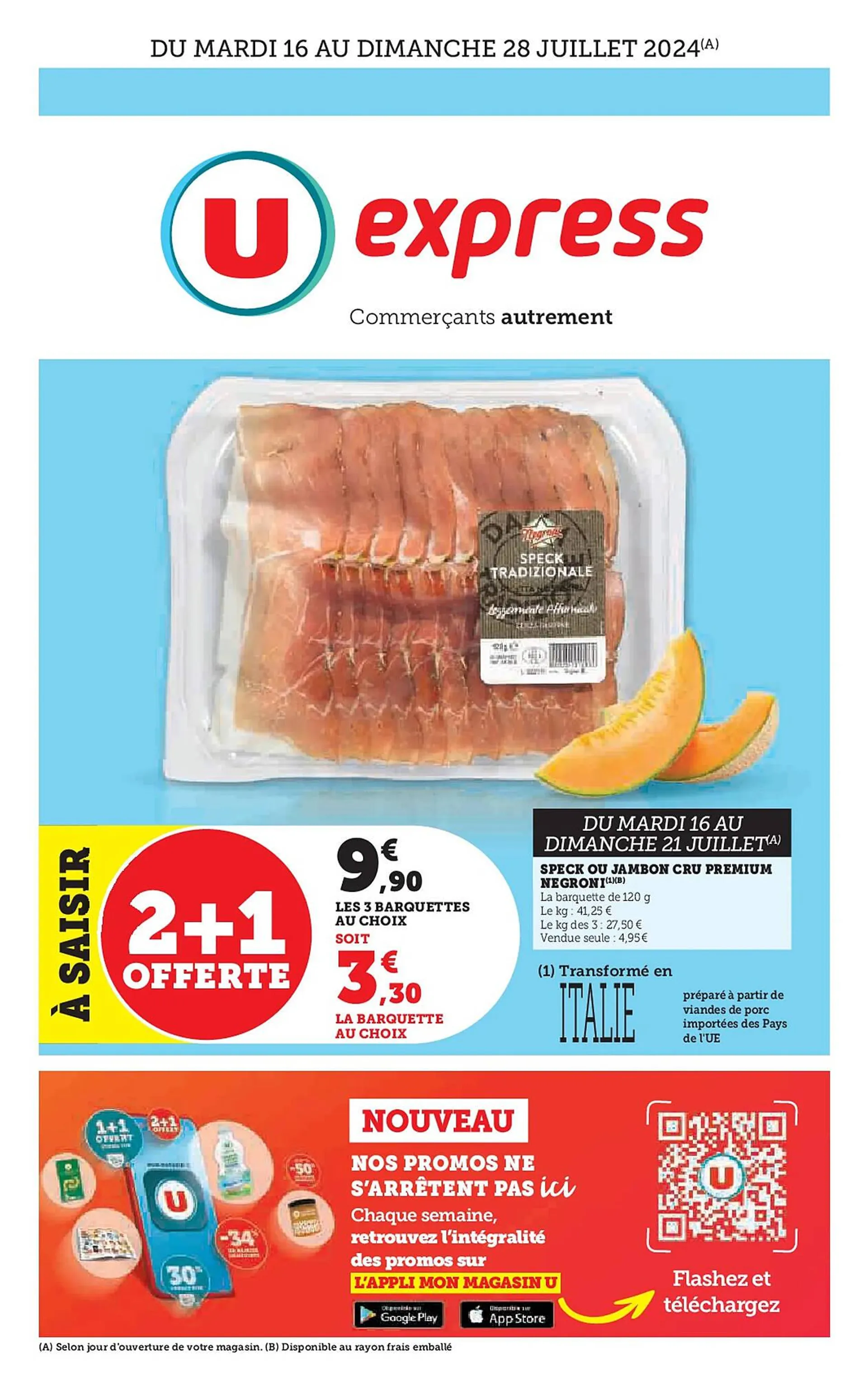 Catalogue U Express du 16 juillet au 28 juillet 2024 - Catalogue page 1