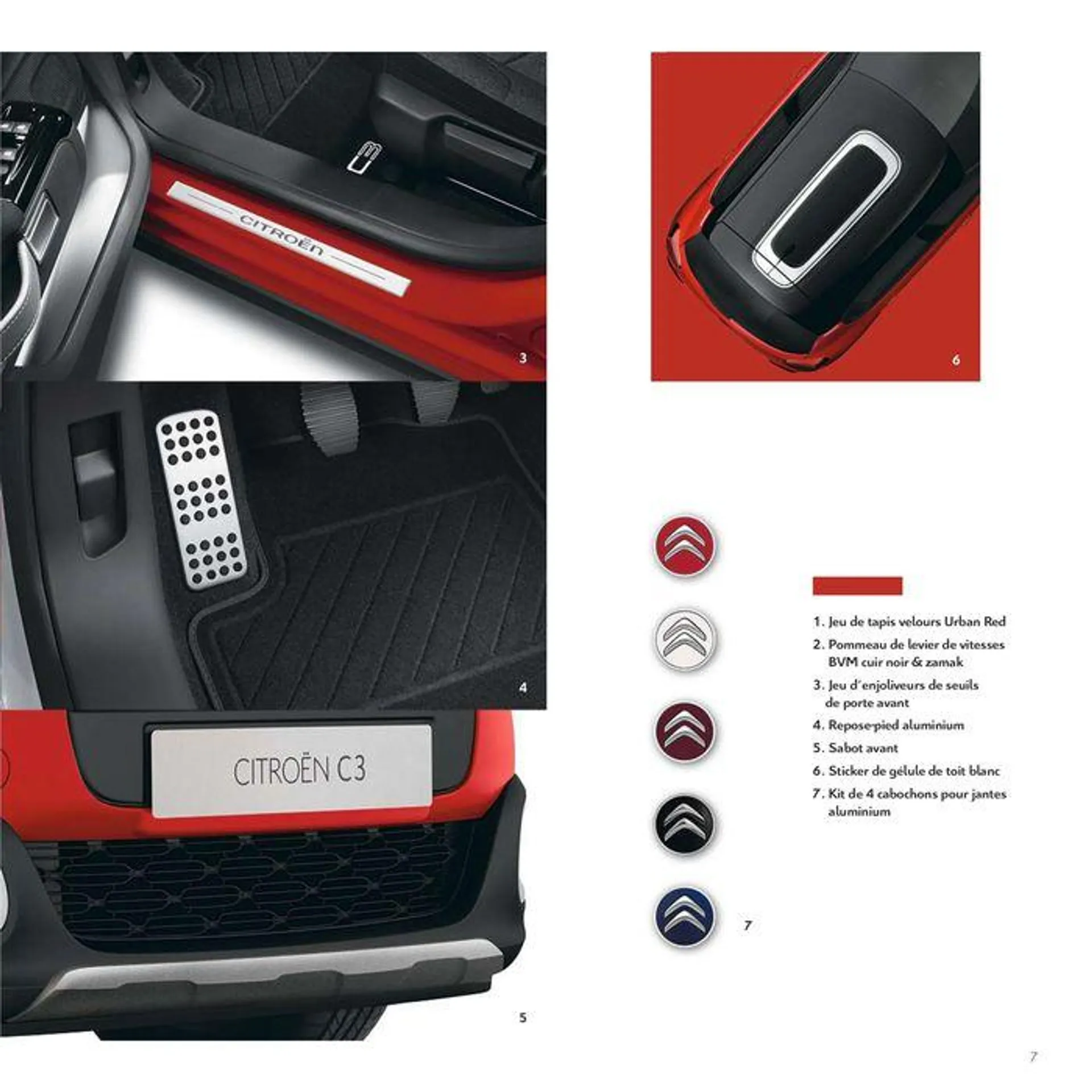 Citroën C3 Brochure Accessoires du 4 juillet au 31 décembre 2024 - Catalogue page 7