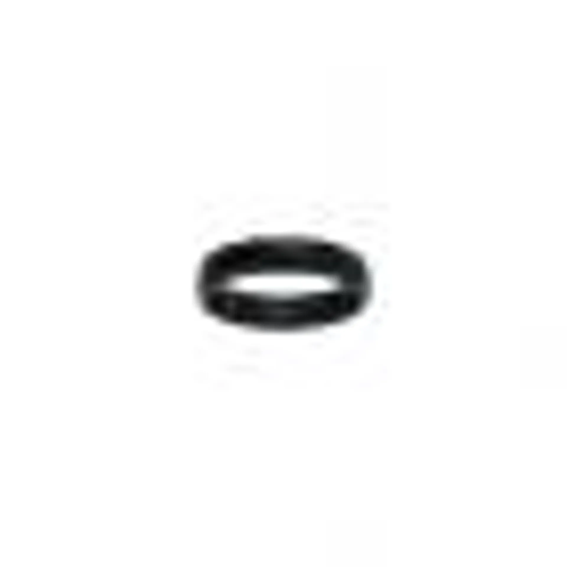 Bague homme Phebus en acier noir