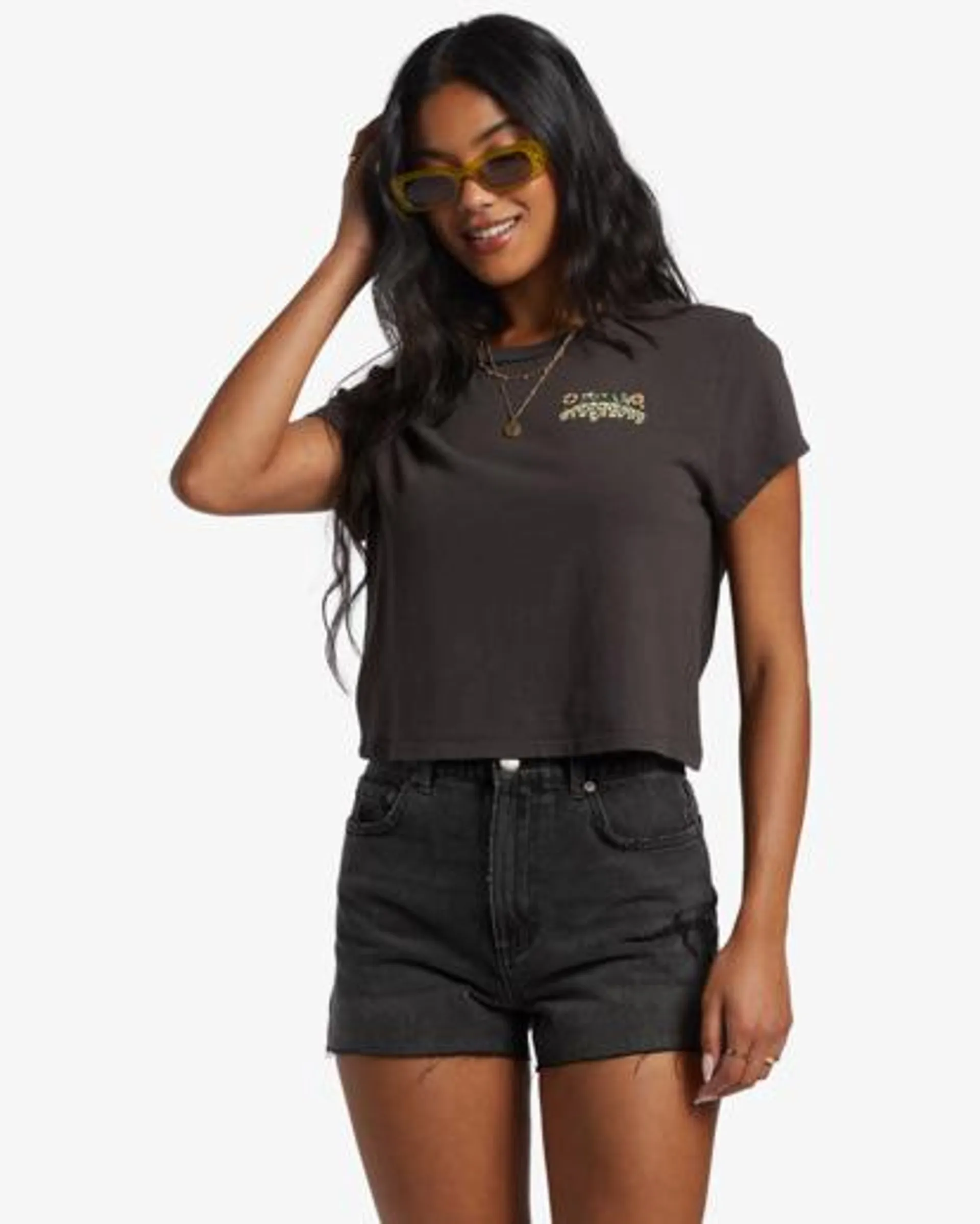 Season Of The Sun - T-shirt cropped manches courtes pour Femme