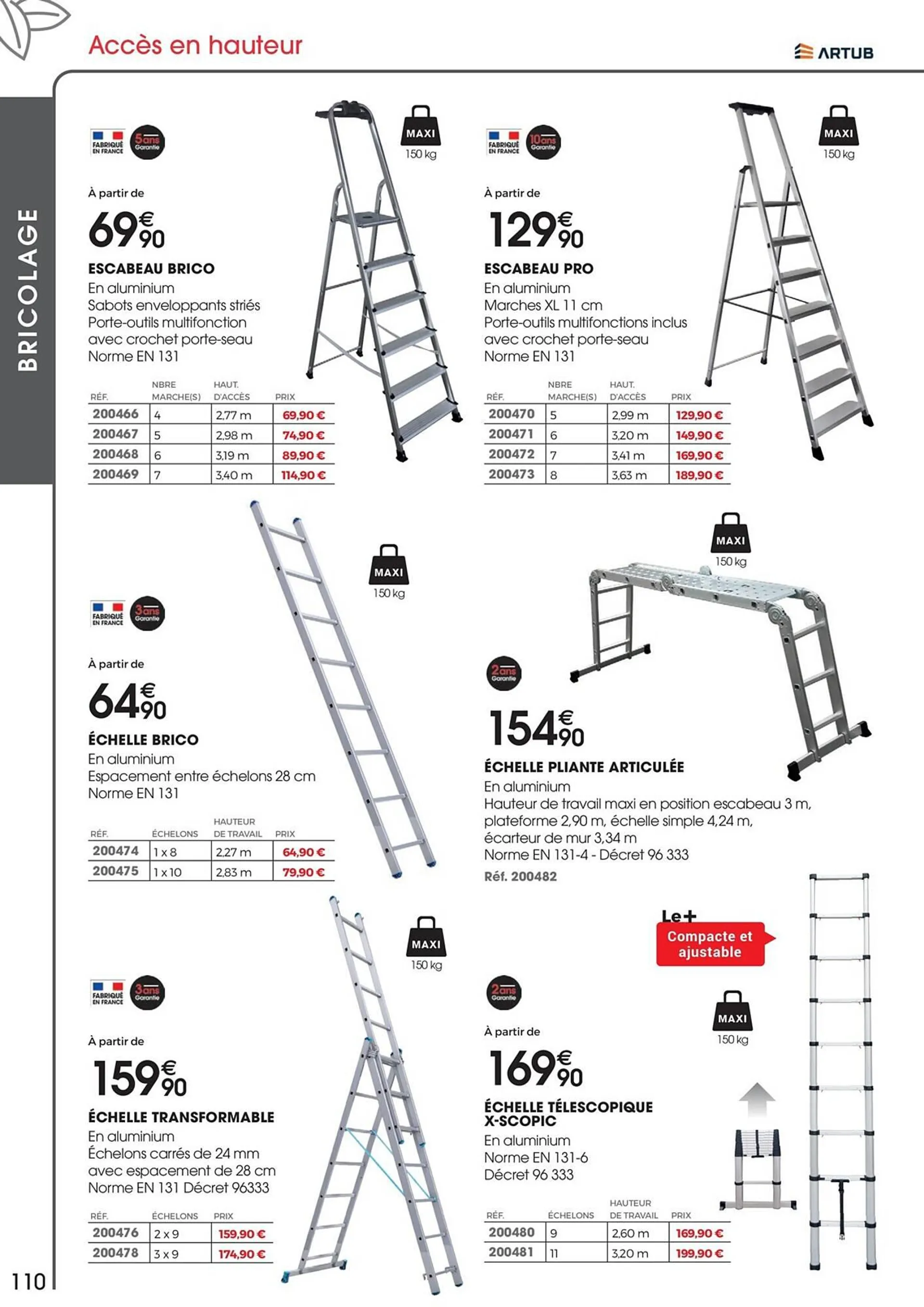 Catalogue Brico Pro du 27 mars au 30 septembre 2023 - Catalogue page 110