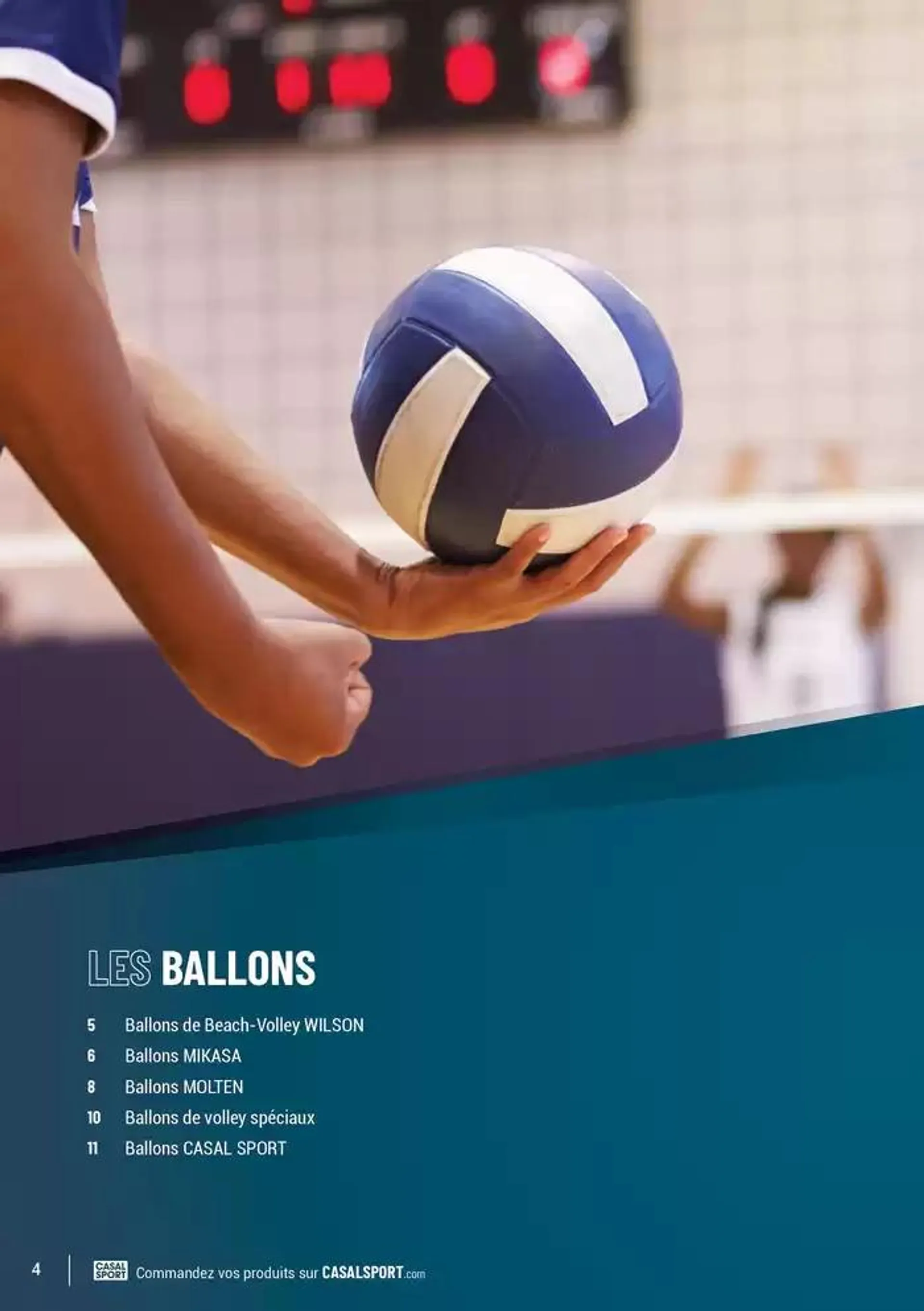 VOTRE PARTENAIRE ÉQUIPEMENTIER DE PROXIMITÉ SPÉCIAL VOLLEY du 1 octobre au 31 décembre 2024 - Catalogue page 4