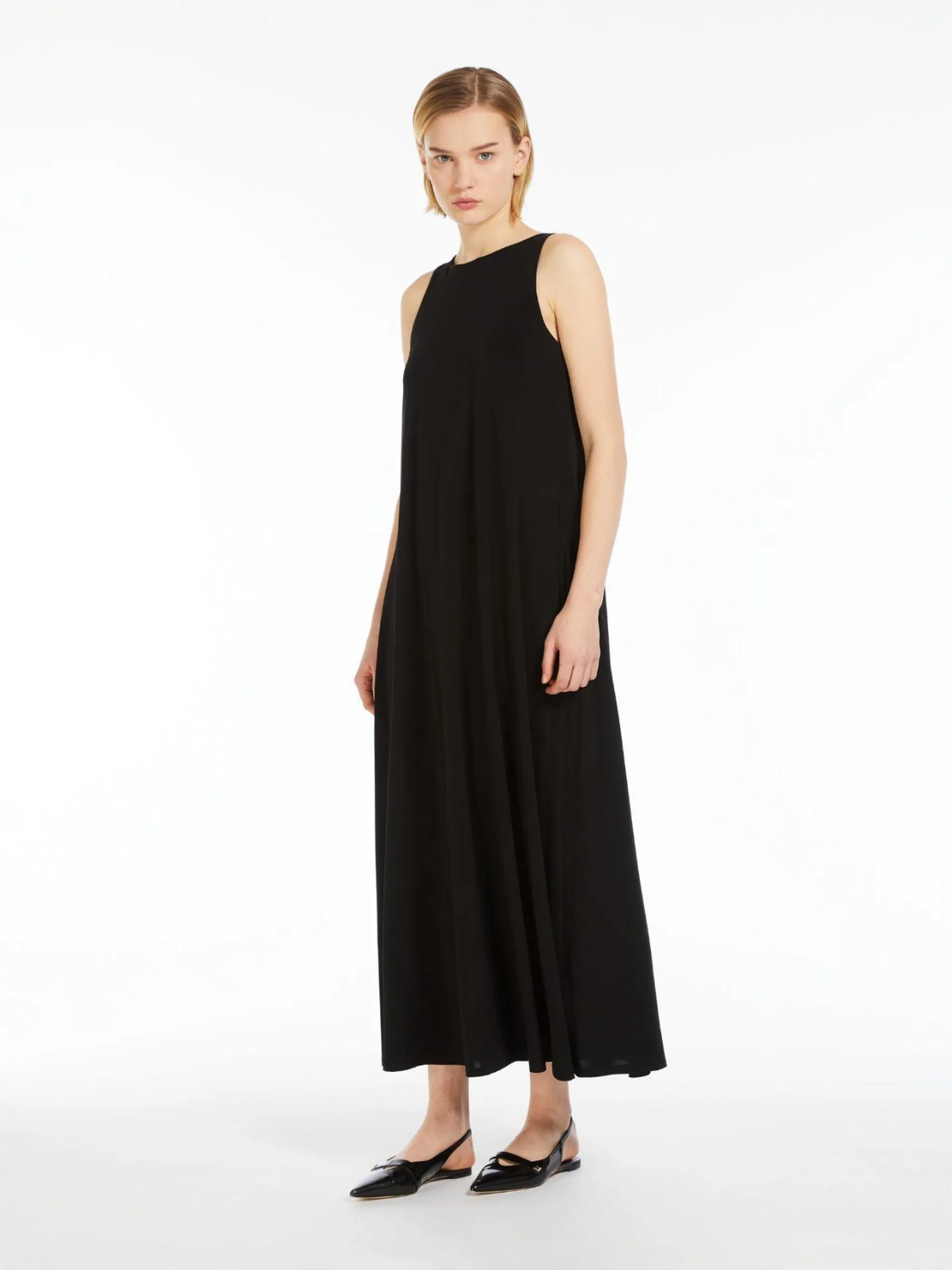 Robe trapèze en jersey stretch