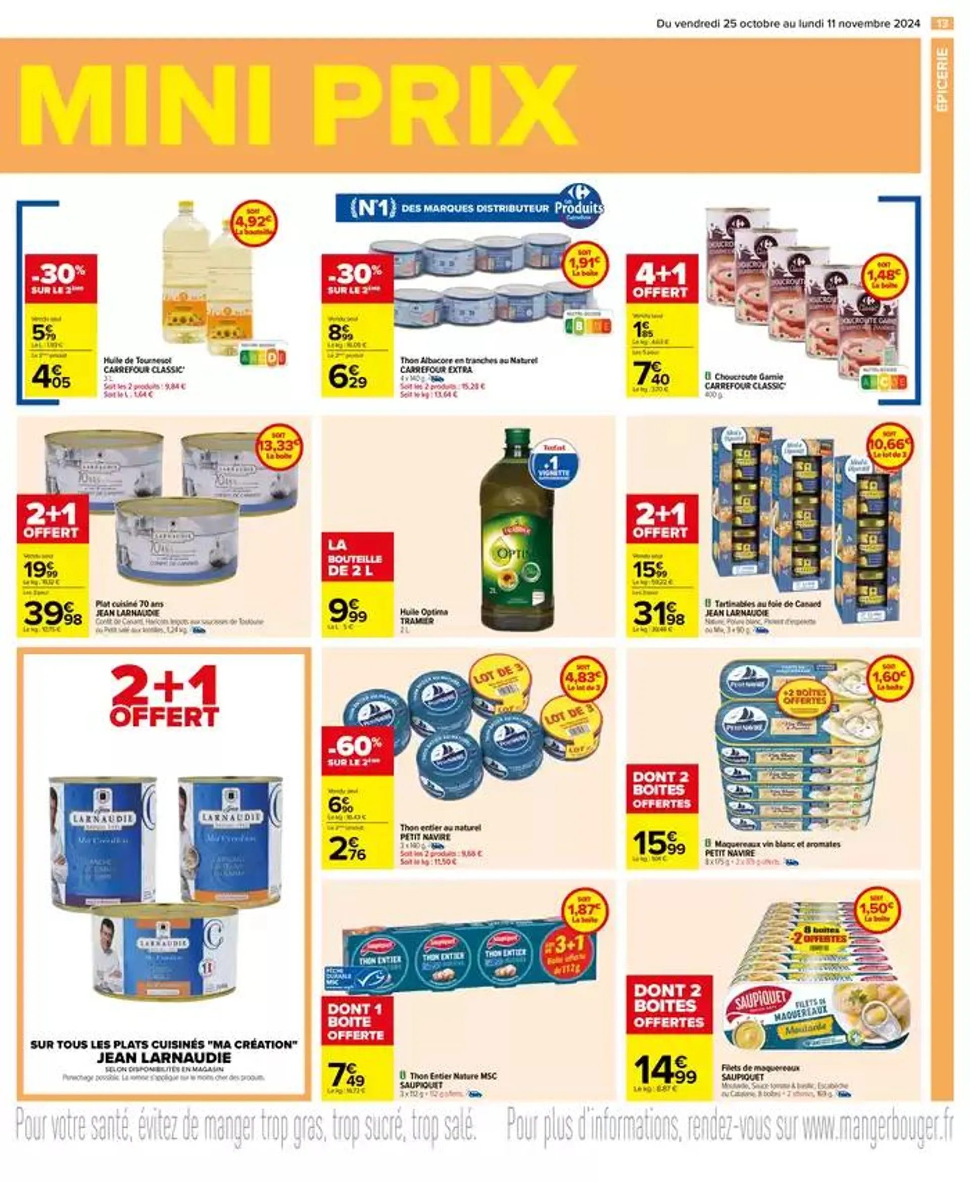 MAXI FORMAT MINI PRIX du 25 octobre au 11 novembre 2024 - Catalogue page 13